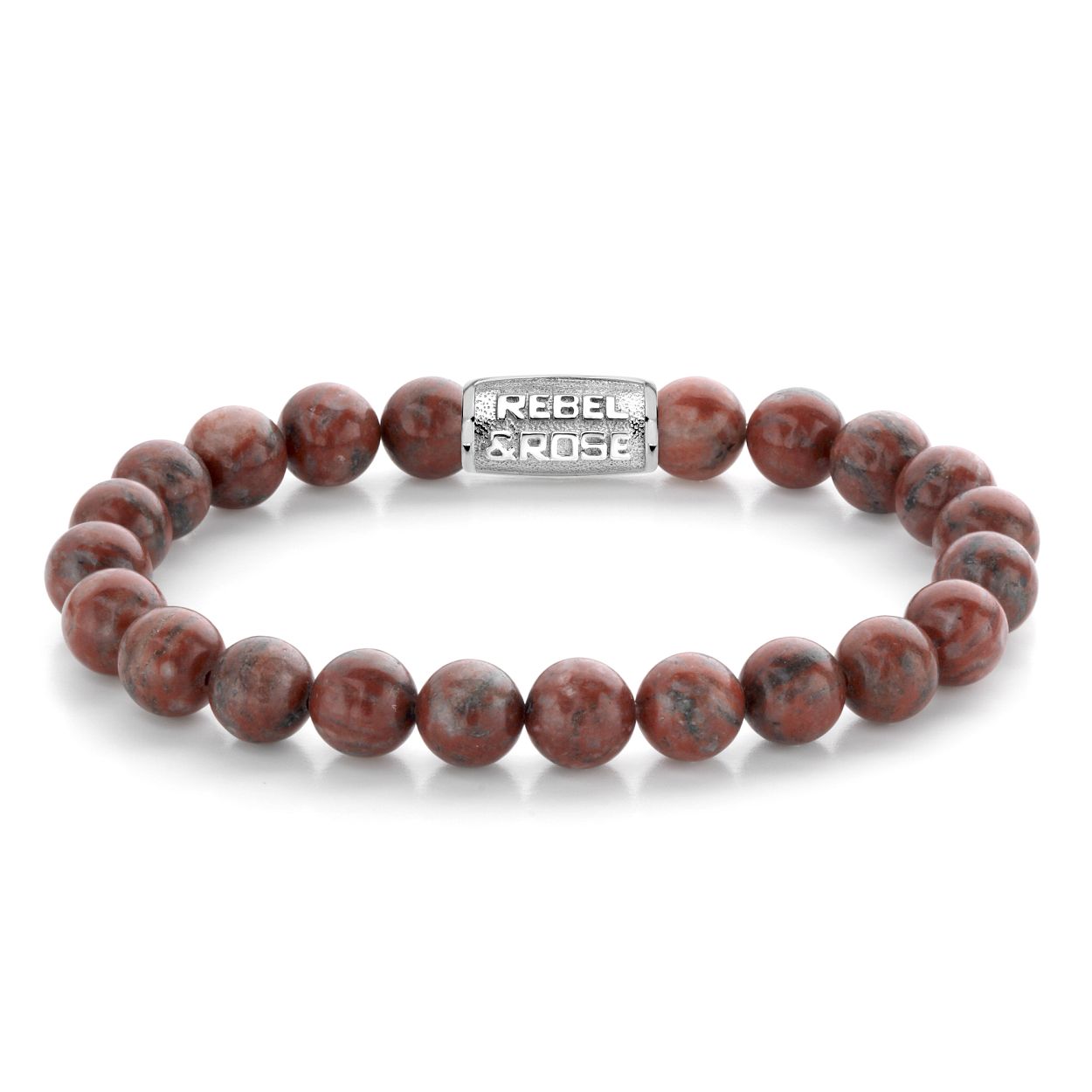 Deze armband is van het merk Rebel & Rose. Het is een herensieraad. De armband is rood van kleur.