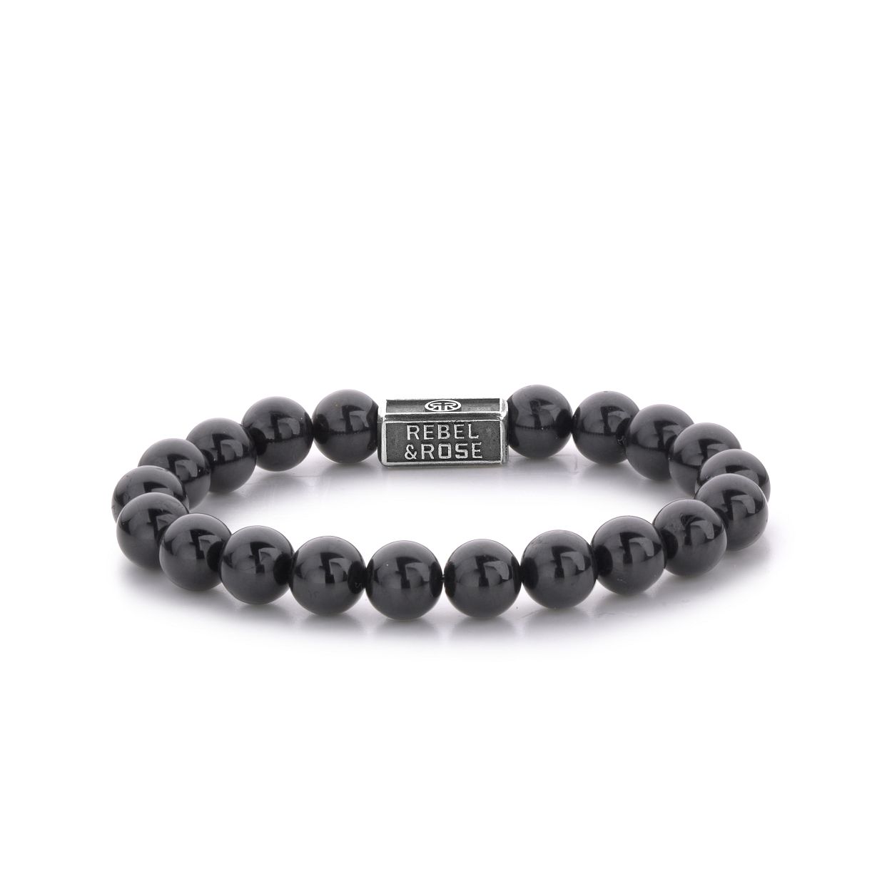 Deze armband is van het merk Rebel & Rose. Het is een herensieraad. De armband is zwart van kleur.