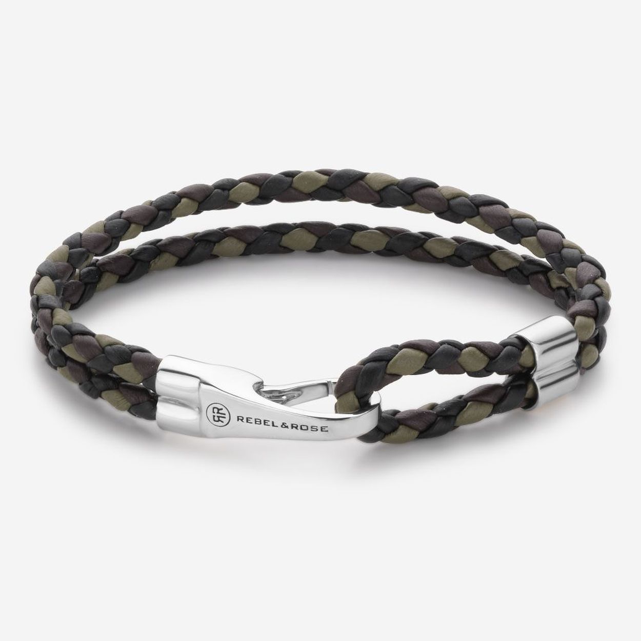 Leren armband van het merk Rebel & Rose. De armband is handmade op Bali met de mooiste leer-soorten en een verzilverde sluiting.
