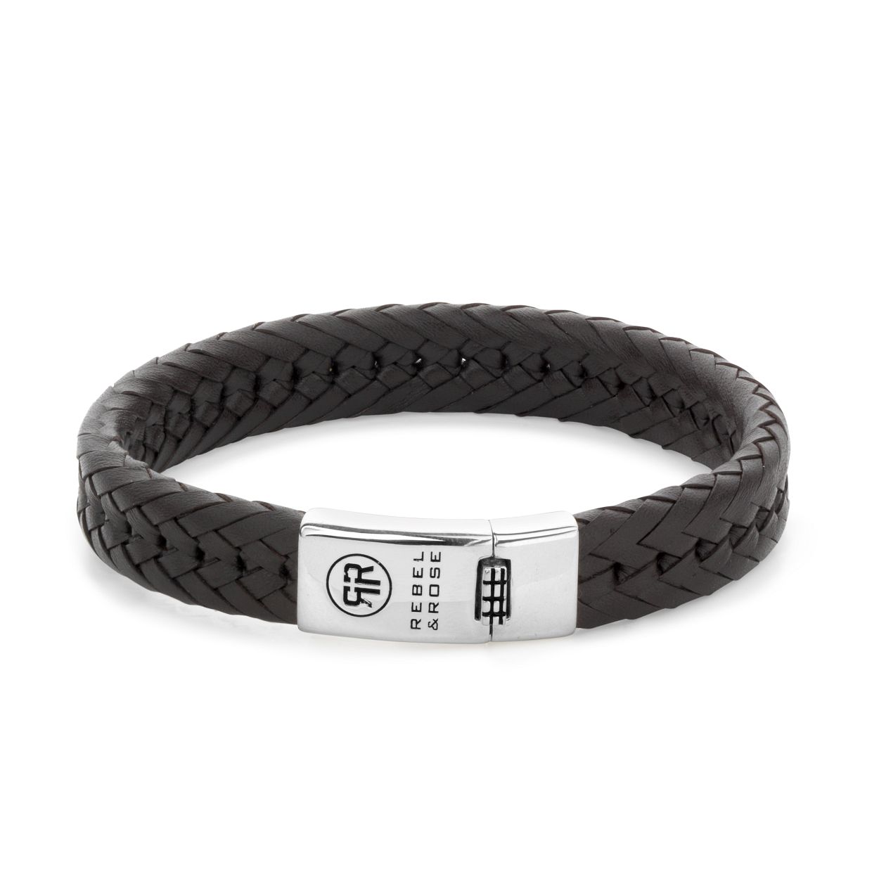 Deze armband is van het merk Rebel & Rose. Het is een herensieraad. De armband is bruin van kleur.