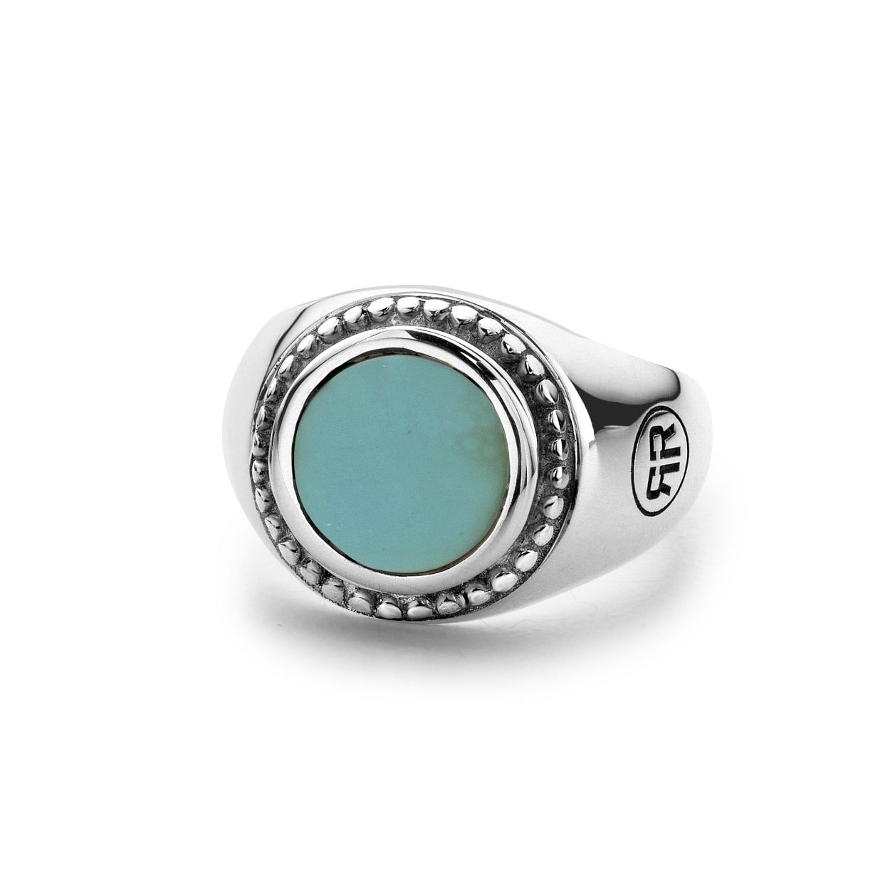 Deze ring is van het merk Rebel & Rose. Het is een damessieraad. De ring is blauw van kleur.