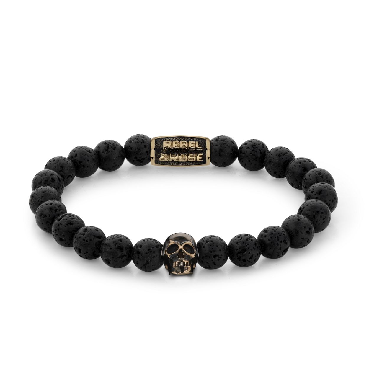 Deze armband is van het merk Rebel & Rose. Het is een herensieraad. De armband is zwart van kleur.