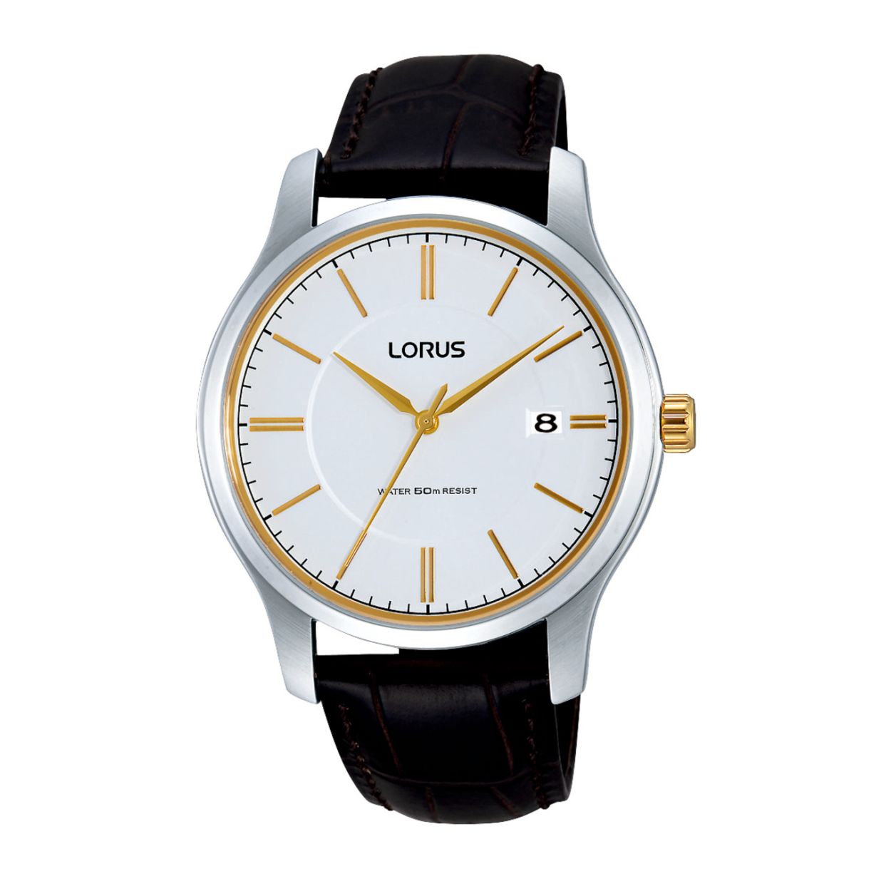 Dit herenhorloge is van het merk Lorus. Het is een analoog horloge gemaakt van leer. De diameter van de kast is 40 mm en de kast is 9 mm dik.
De verdere specificaties van het horloge zijn als volgt:
Glassoort: hardlex mineraal glas
Bandbreedte: 20
Kastmateriaal: metaal
Waterdichtheid: 5 ATM
Techniek: quartz