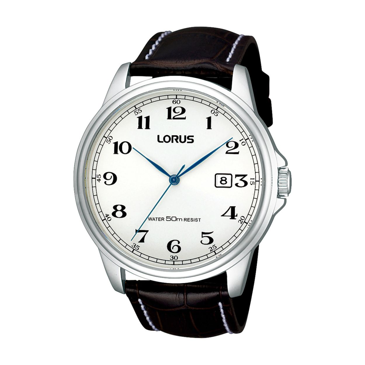 Dit herenhorloge is van het merk Lorus. Het is een analoog horloge gemaakt van leer. De diameter van de kast is 43 mm en de kast is 11 mm dik.
De verdere specificaties van het horloge zijn als volgt:
Glassoort: hardlex mineraal glas
Bandbreedte: 22
Kastmateriaal: staal
Waterdichtheid: 5 ATM
Techniek: quartz