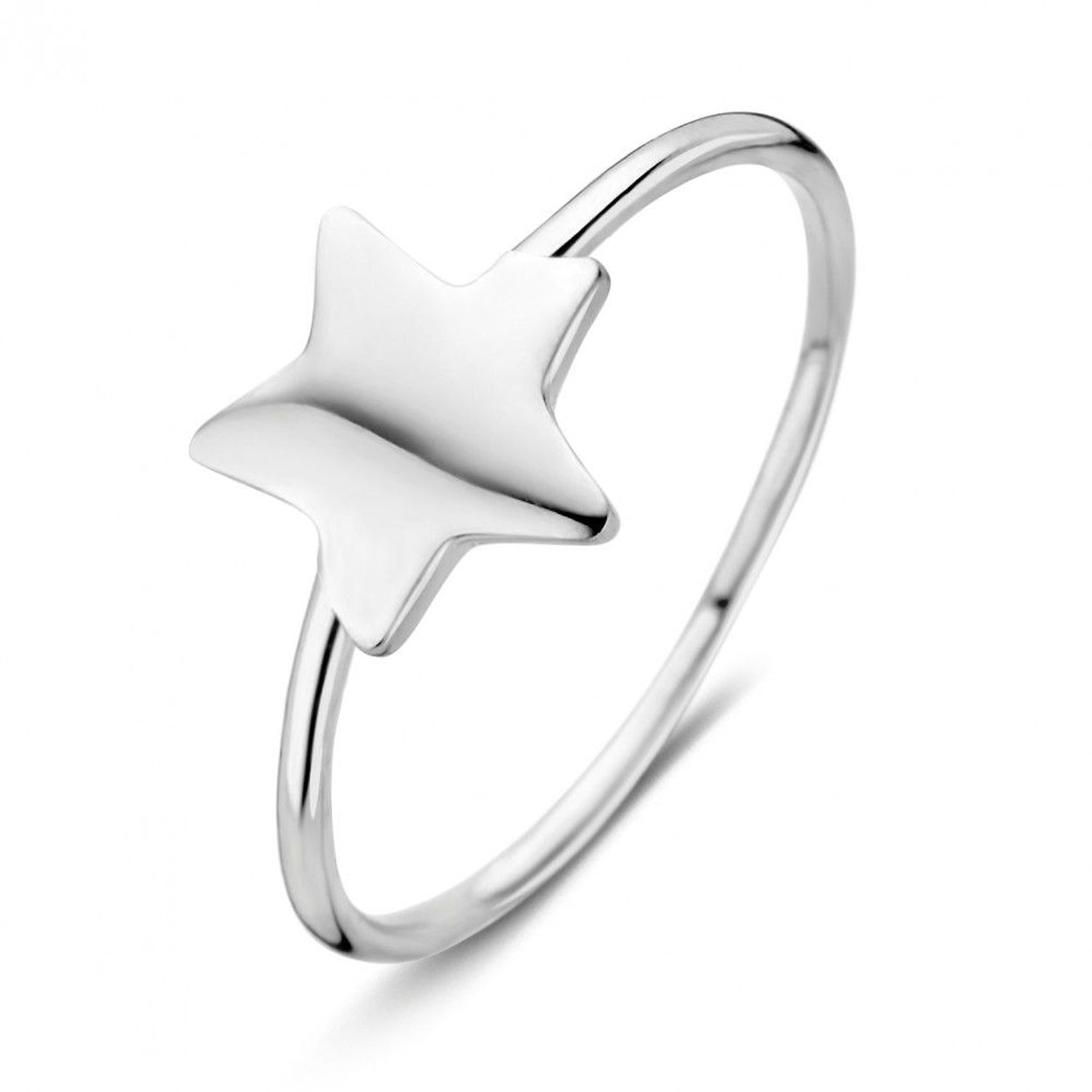 Ring witgoud Ster Maat 54