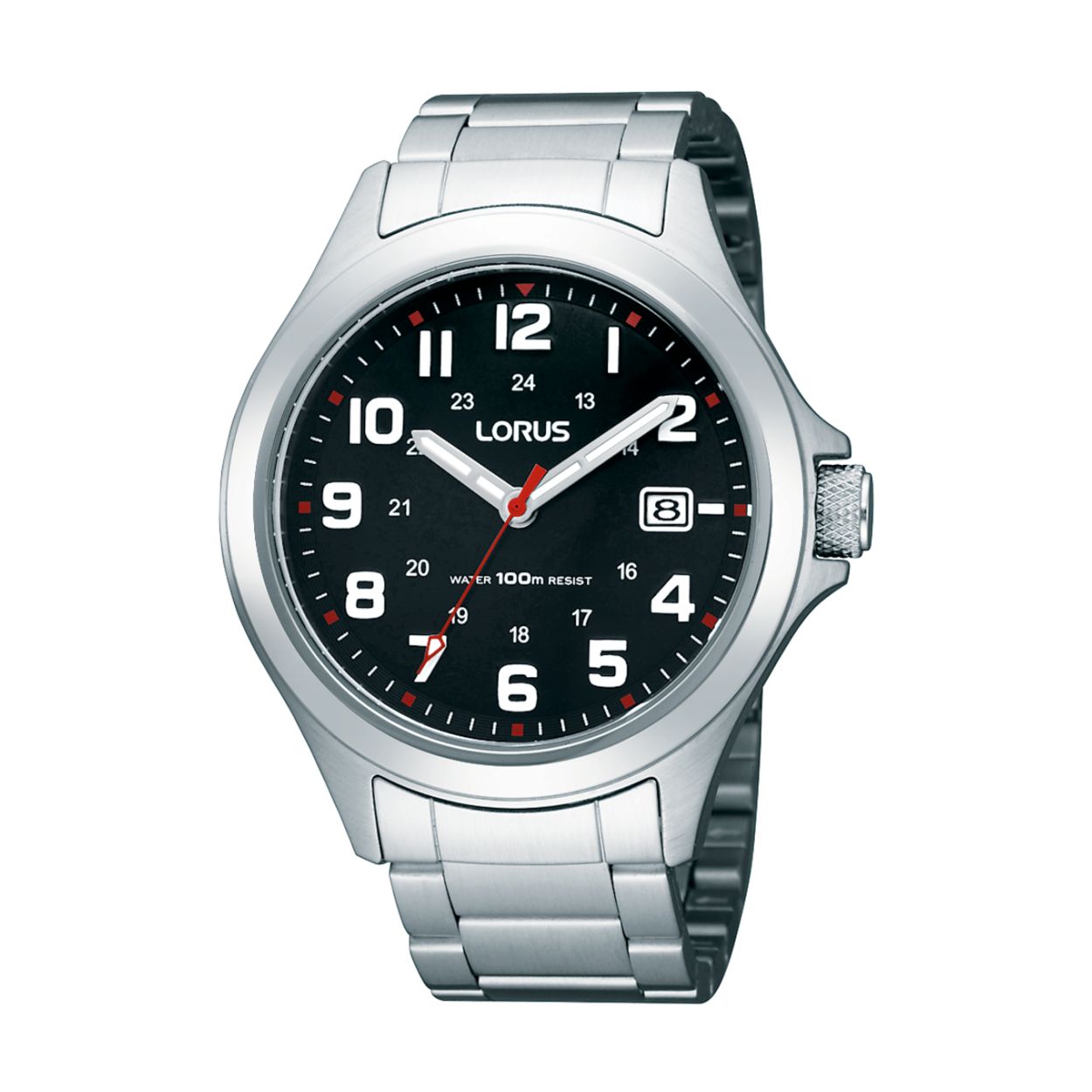 Dit herenhorloge is van het merk Lorus. Het is een analoog horloge gemaakt van staal. De diameter van de kast is 42 mm en de kast is 10.5 mm dik.
De verdere specificaties van het horloge zijn als volgt:
Glassoort: hardlex mineraal glas
Bandbreedte: 20
Kastmateriaal: staal
Waterdichtheid: 10 ATM
Techniek: quartz