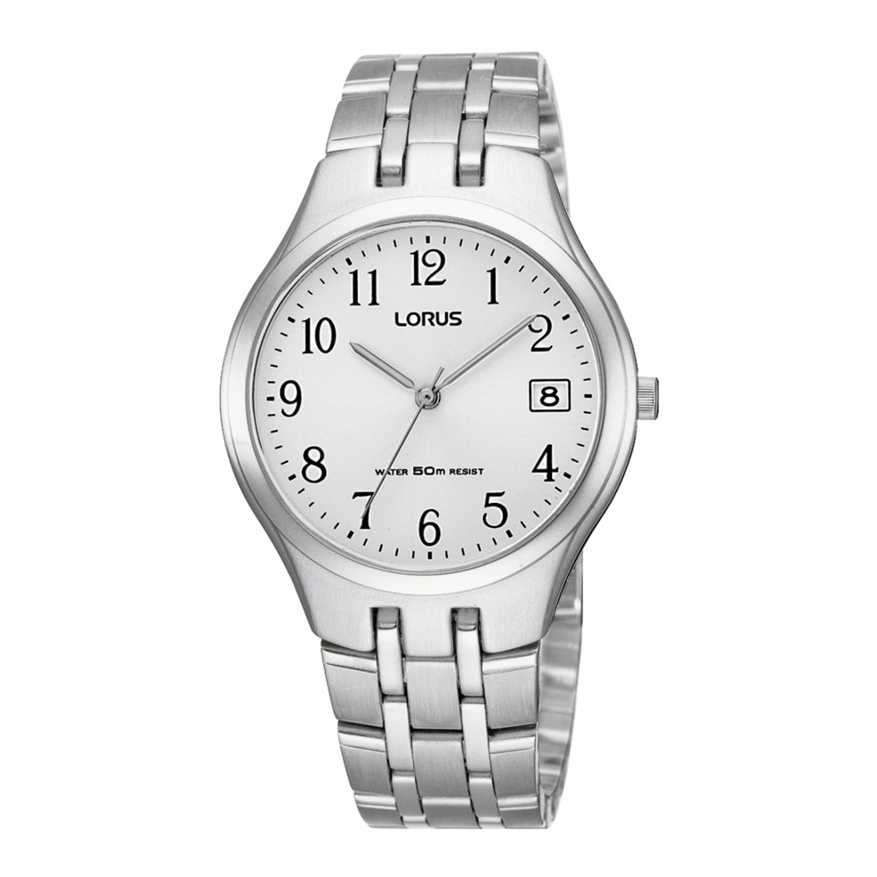Dit herenhorloge is van het merk Lorus. Het is een analoog horloge gemaakt van staal. De diameter van de kast is 35 mm en de kast is 8 mm dik.
De verdere specificaties van het horloge zijn als volgt:
Glassoort: hardlex mineraal glas
Bandbreedte: 17.5
Kastmateriaal: metaal
Waterdichtheid: 5 ATM
Techniek: quartz