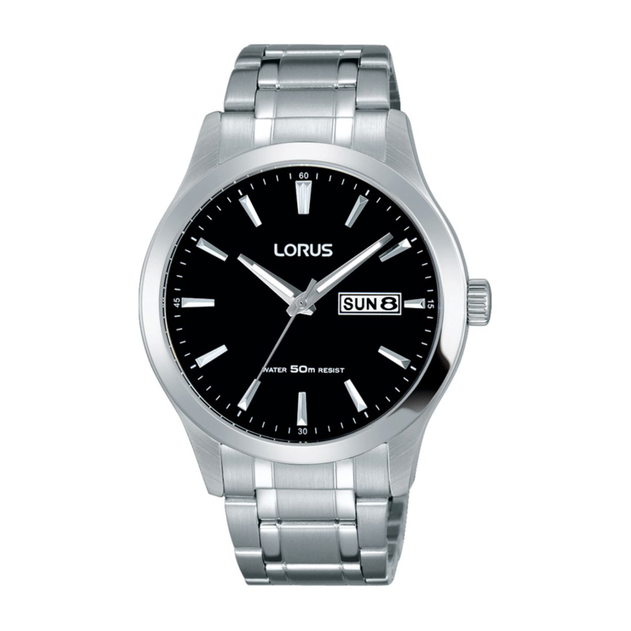 Dit herenhorloge is van het merk Lorus. Het is een analoog horloge gemaakt van staal. De diameter van de kast is 40 mm en de kast is 10 mm dik.
De verdere specificaties van het horloge zijn als volgt:
Glassoort: hardlex mineraal glas
Bandbreedte: 16
Kastmateriaal: metaal
Waterdichtheid: 5 ATM
Techniek: quartz