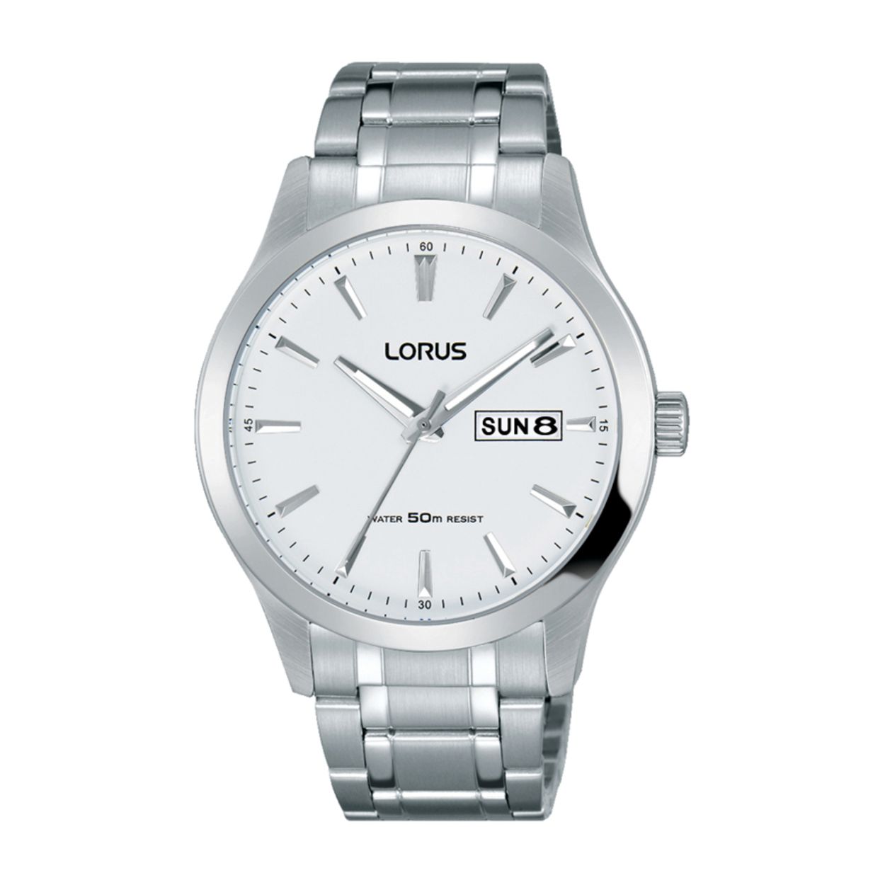 Dit herenhorloge is van het merk Lorus. Het is een analoog horloge gemaakt van staal. De diameter van de kast is 40 mm en de kast is 10 mm dik.
De verdere specificaties van het horloge zijn als volgt:
Glassoort: hardlex mineraal glas
Bandbreedte: 20
Kastmateriaal: metaal
Waterdichtheid: 5 ATM
Techniek: quartz
