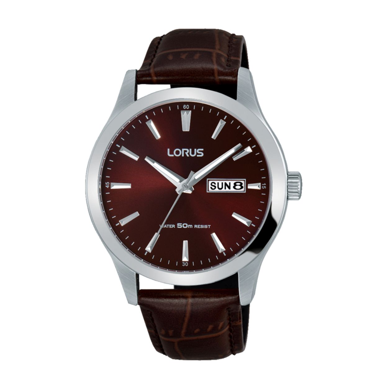 Dit herenhorloge is van het merk Lorus. Het is een analoog horloge gemaakt van leer. De diameter van de kast is 40 mm en de kast is 10 mm dik.
De verdere specificaties van het horloge zijn als volgt:
Glassoort: hardlex mineraal glas
Bandbreedte: 20
Kastmateriaal: metaal
Waterdichtheid: 5 ATM
Techniek: quartz
