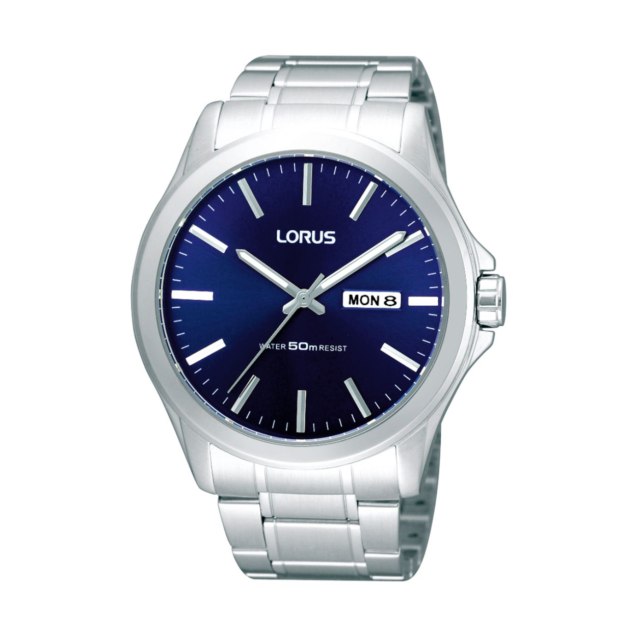 Dit is een herenhorloge van het merk Lorus. Het is een analoog horloge gemaakt van staal. De diameter van de kast is 42 mm en de kast is 9 mm dik.
De verdere specificaties van het horloge zijn als volgt:
Kastvorm: rond
Kastkleur: zilverkleurig
Kastmateriaal: staal
Bandbreedte: 22 mm
Bandlengte: 257 mm
Sluiting: vouwsluiting met veiligheidsklepje
Wijzerplaatkleur: blauw
Glassoort: hardlex mineraal glas
Waterdichtheid: 5 ATM
Techniek: quartz