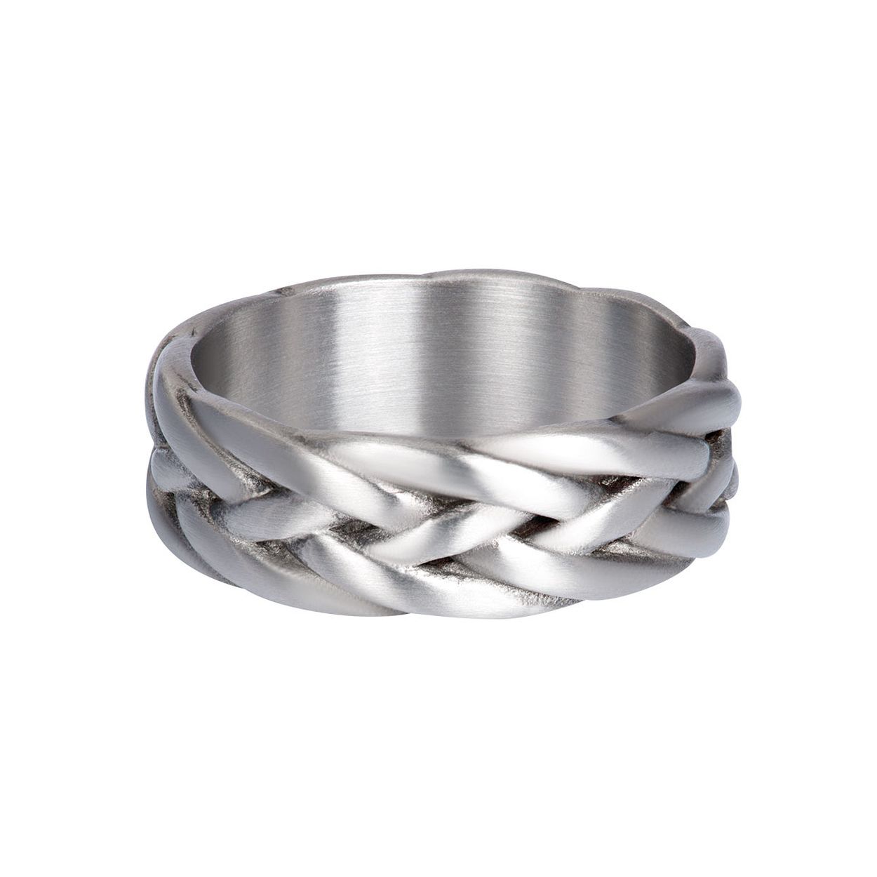 Dit is een sieraad van het merk iXXXi. Het is een Tesla ring. De ring is grijs van kleur.