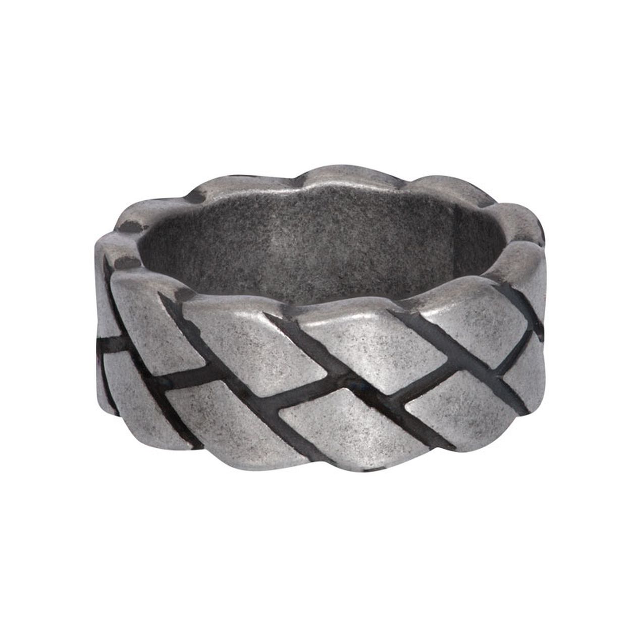 Deze ring is van het merk iXXXi JEWELRY, uitgevoerd in edelstaal in maat 20 en verkrijgbaar in andere maten.