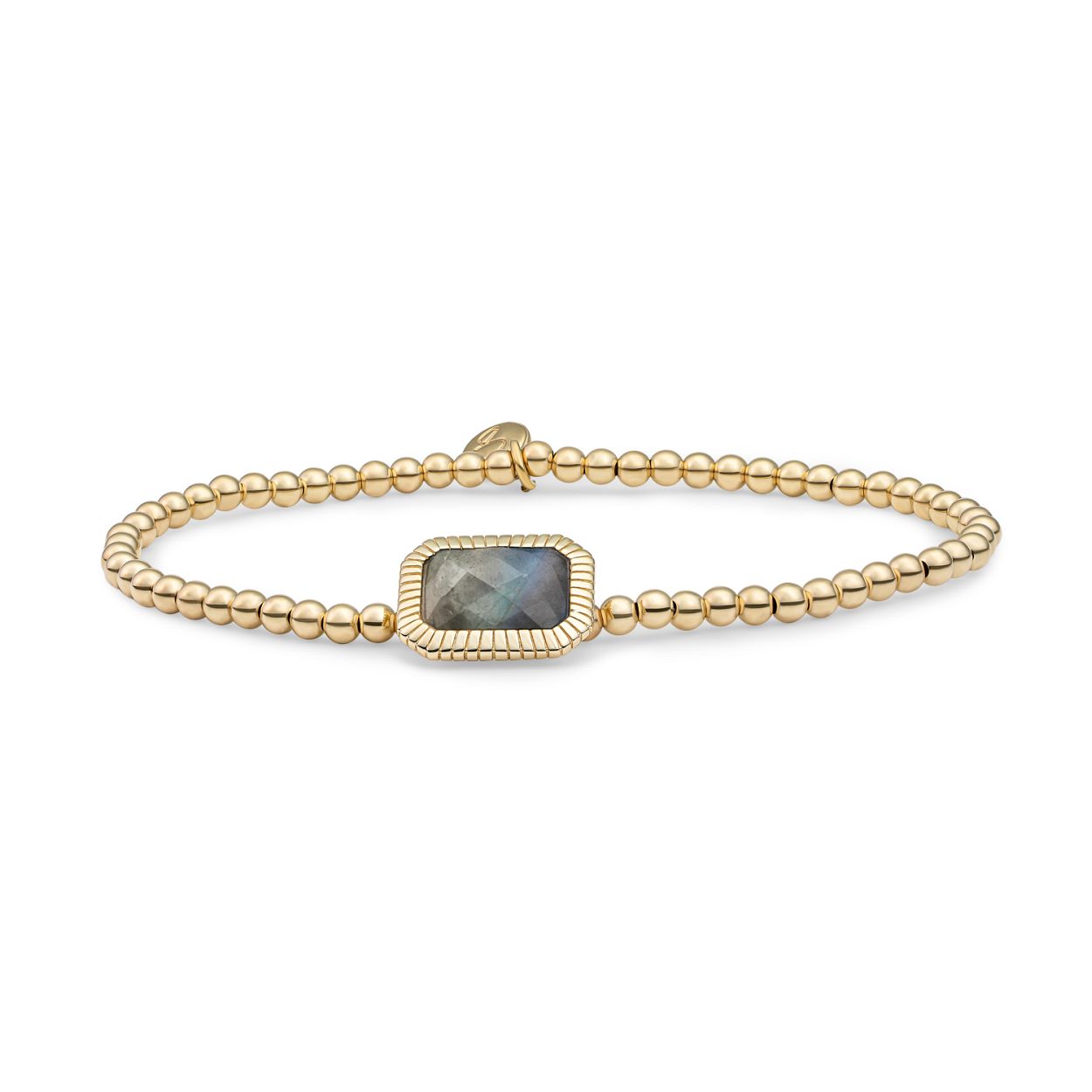 Armband - Goud - Labradorite Baguette