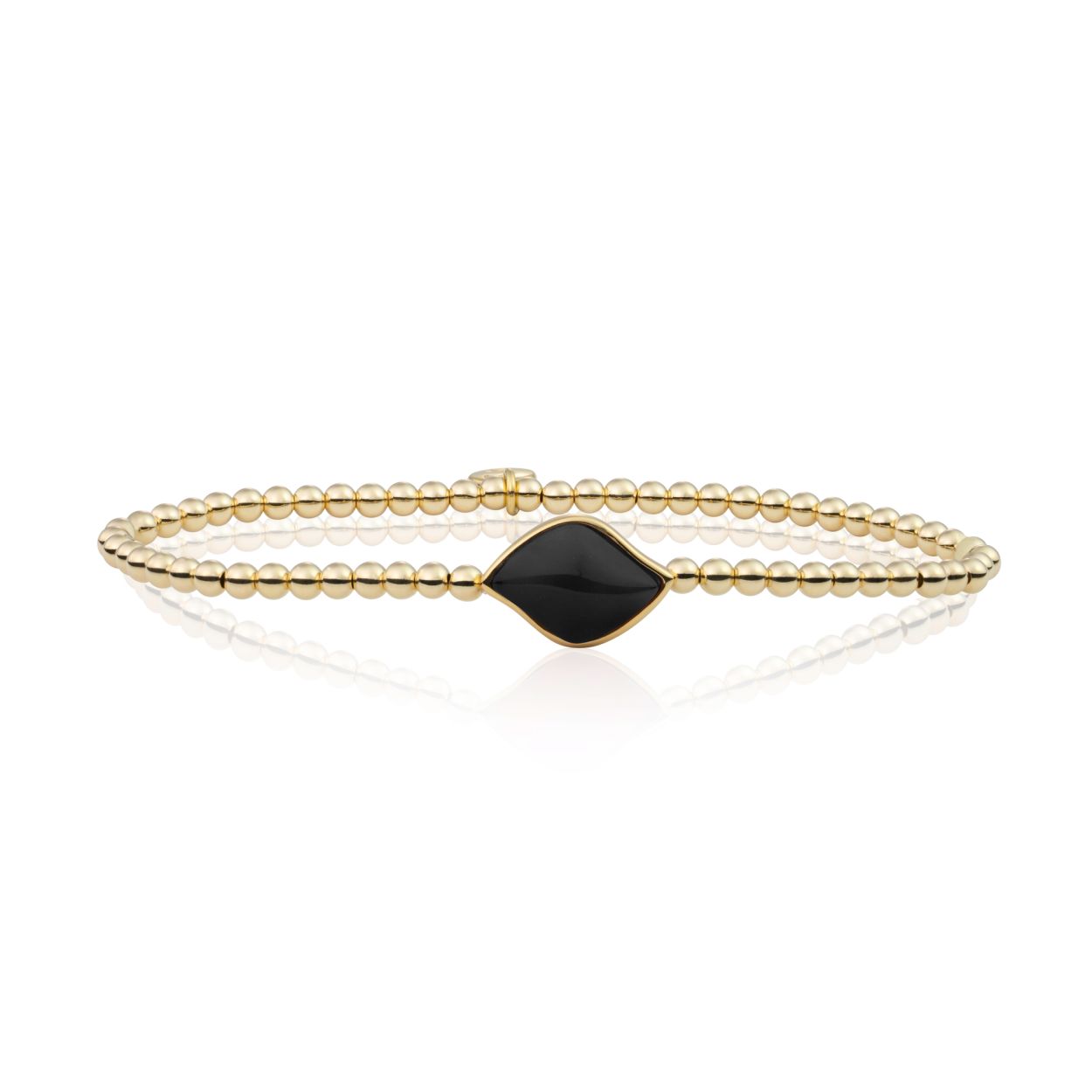 Armband - Goud - Onyx Blossom