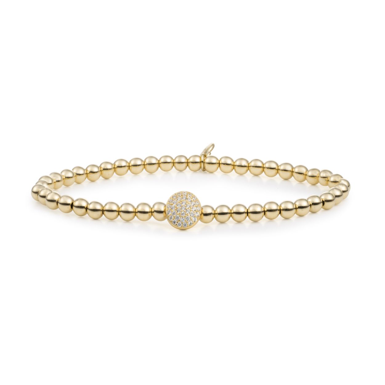 Armband - Goud Disc Galaxy - 4mm