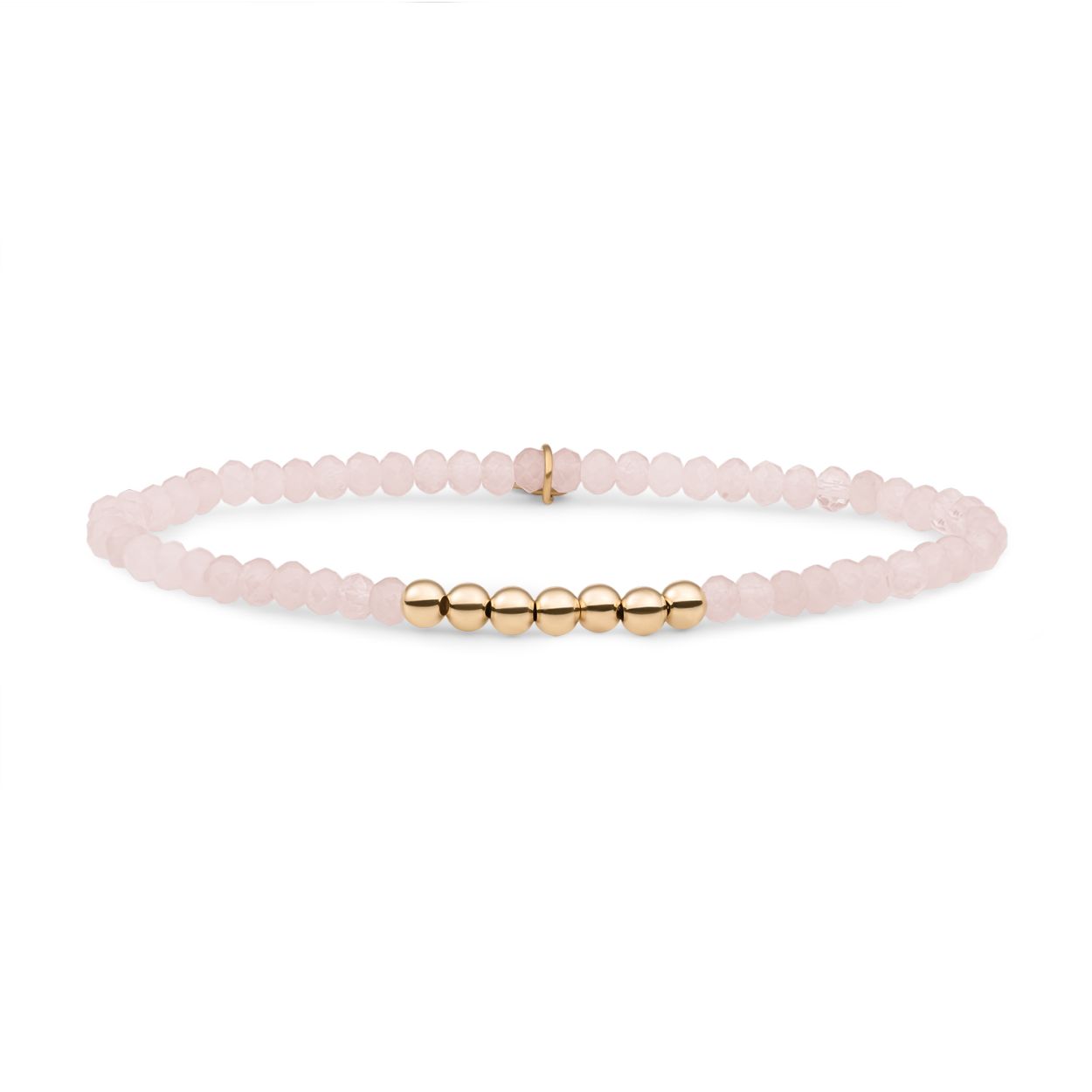 Armband | Rose Quartz Reverse Universe - Goud - 4mm