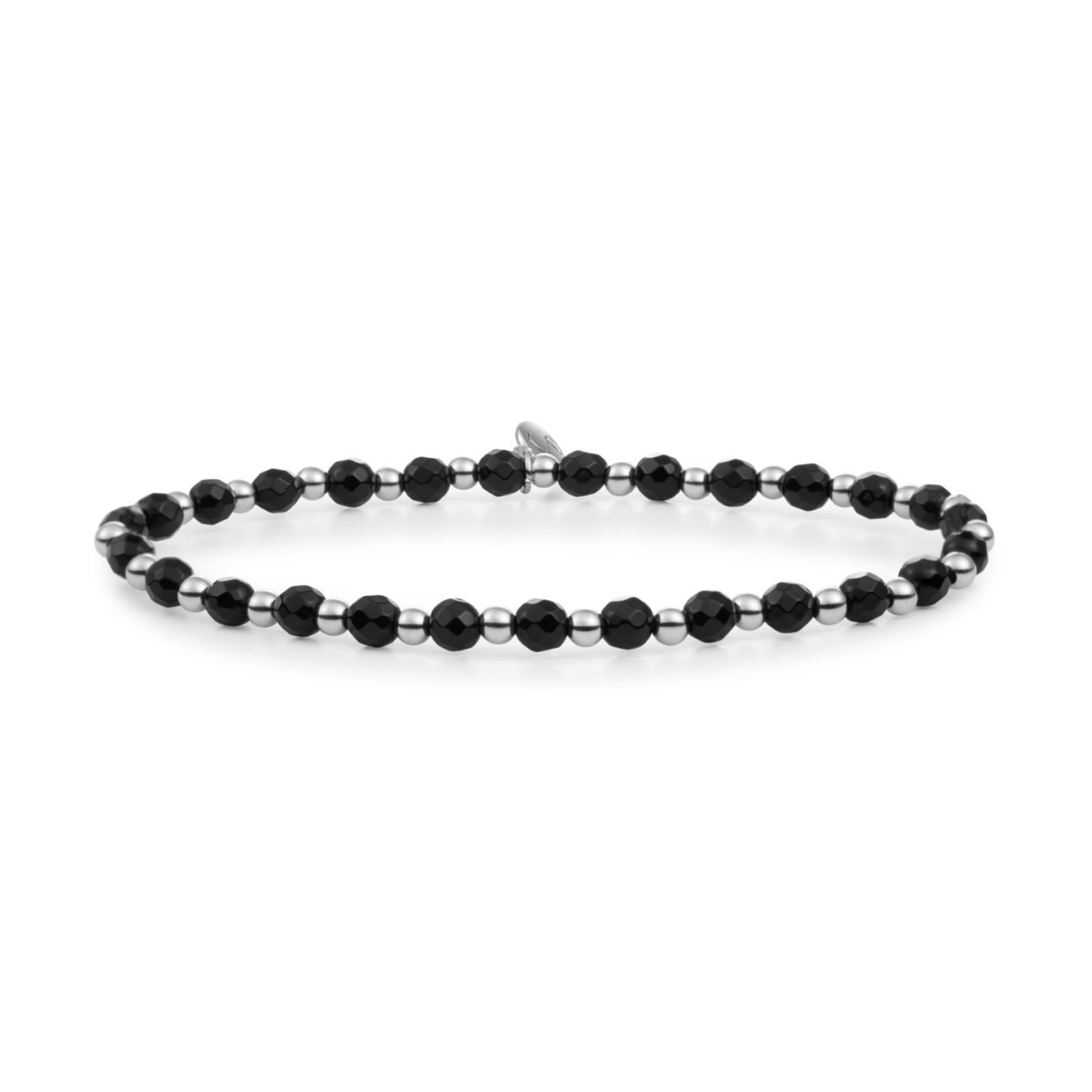 Armband - Onyx Interstellar - Zilver 3mm