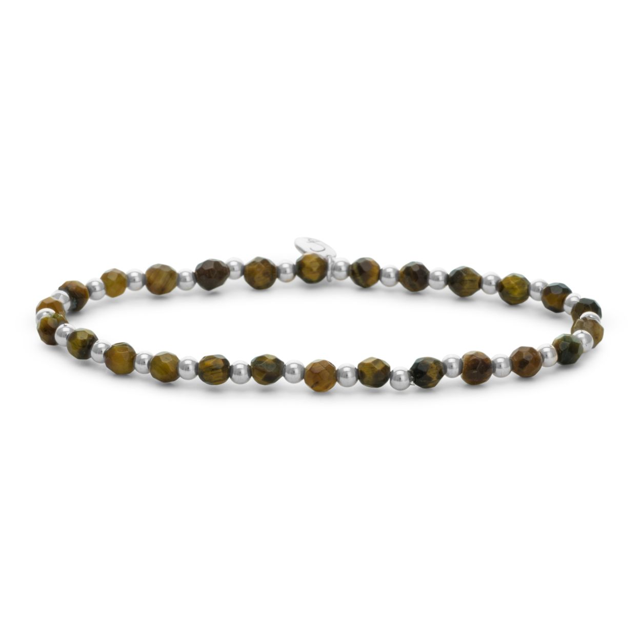 Armband - Tijgeroog Interstellar - Zilver 3mm