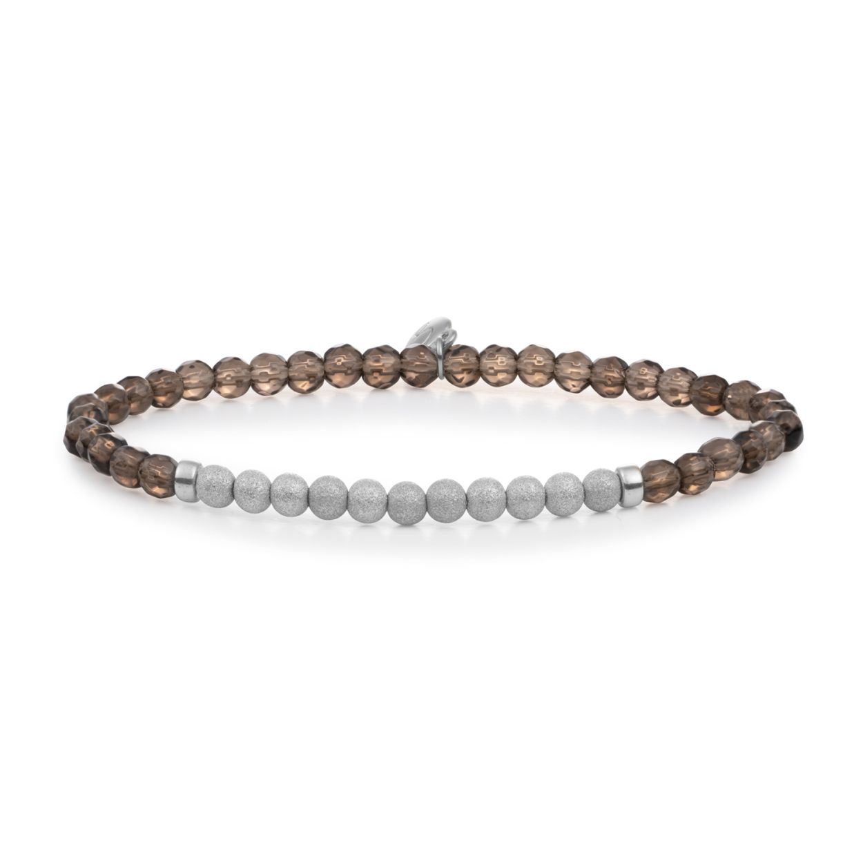 Sparkling Jewels. Smokey Quartz Lightyear. Silver. Champagne 3mm
