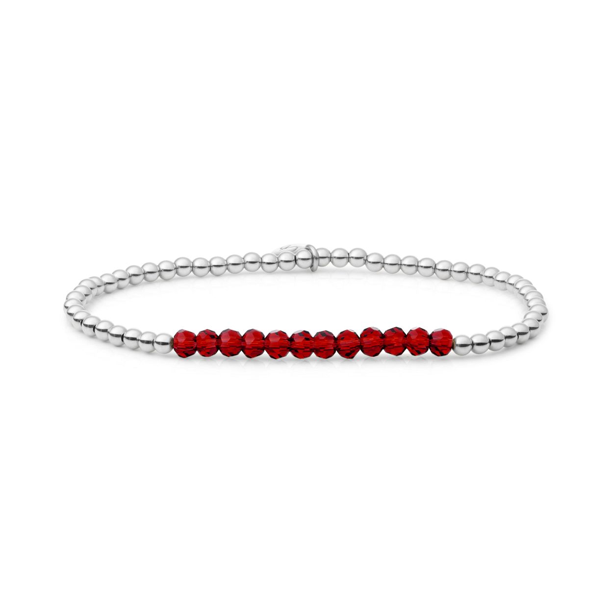 Armband - Ruby Quartz Universe - Zilver 3mm