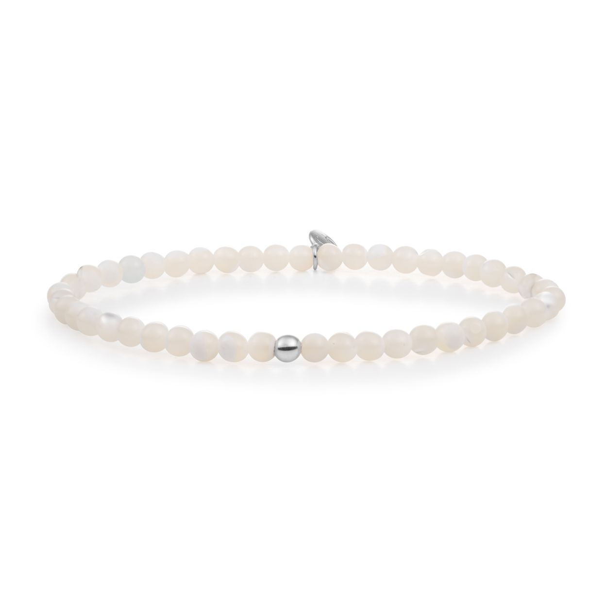 Armband - Parel Saturnus small - Zilver 4mm