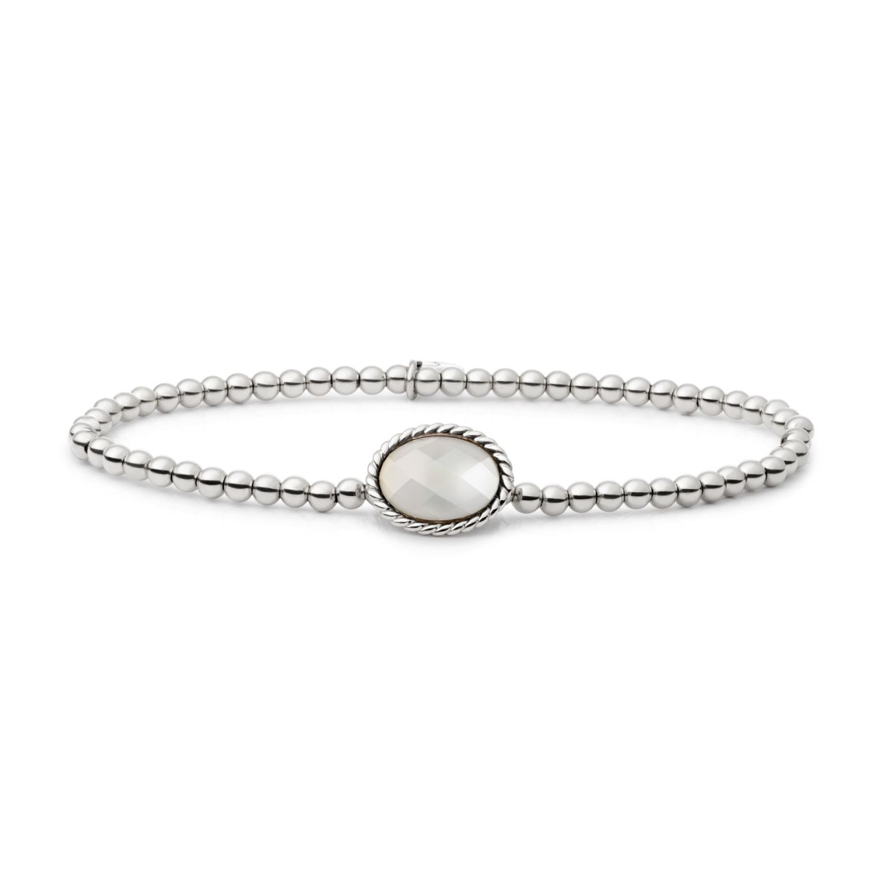 Armband - Zilver - Parel Twist