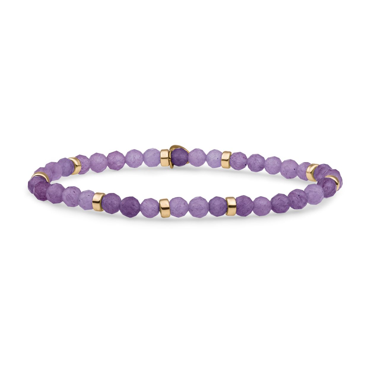 Armband | Amethyst Roundel Interstellar - Goud