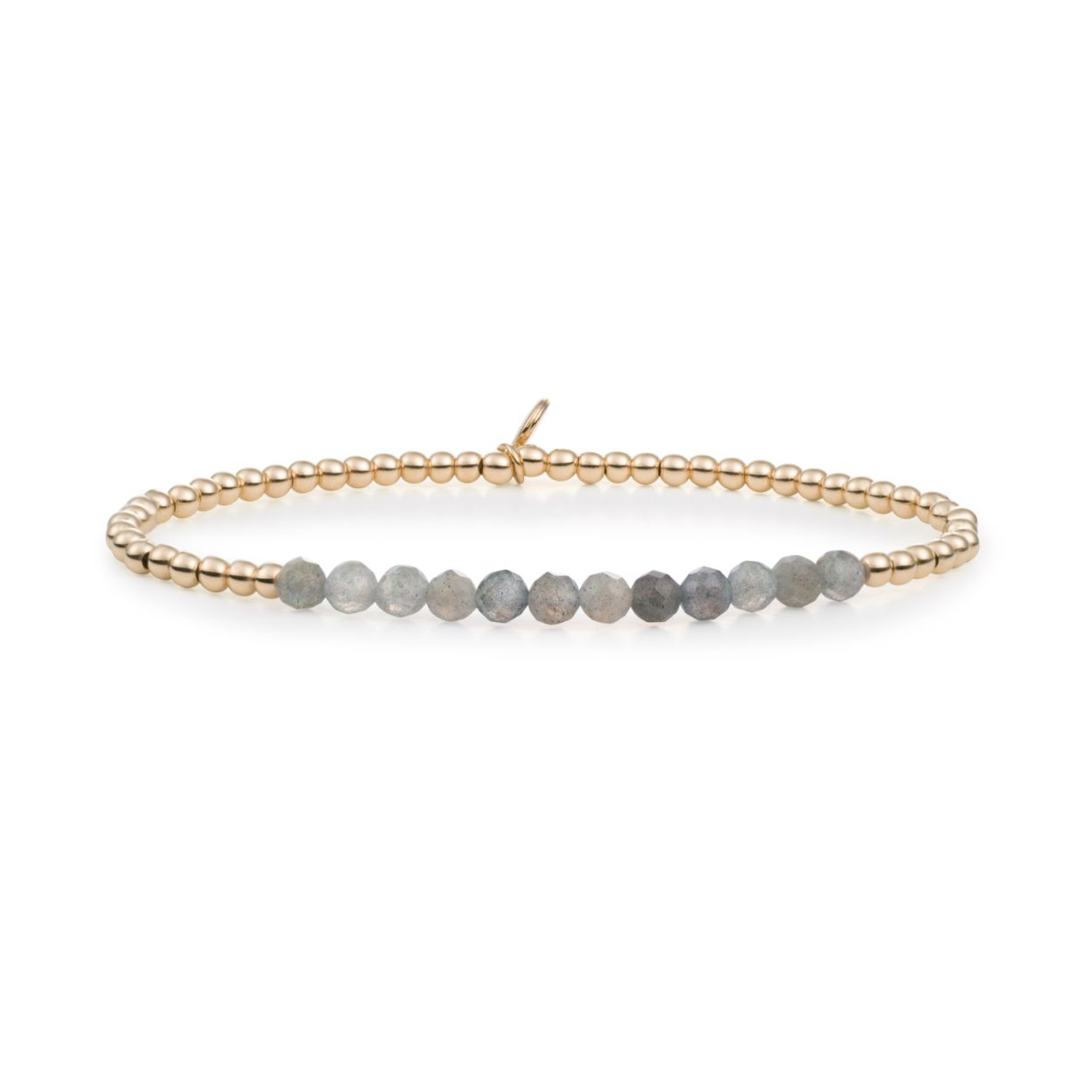 Armband - Labradoriet Universum - Goud 3mm