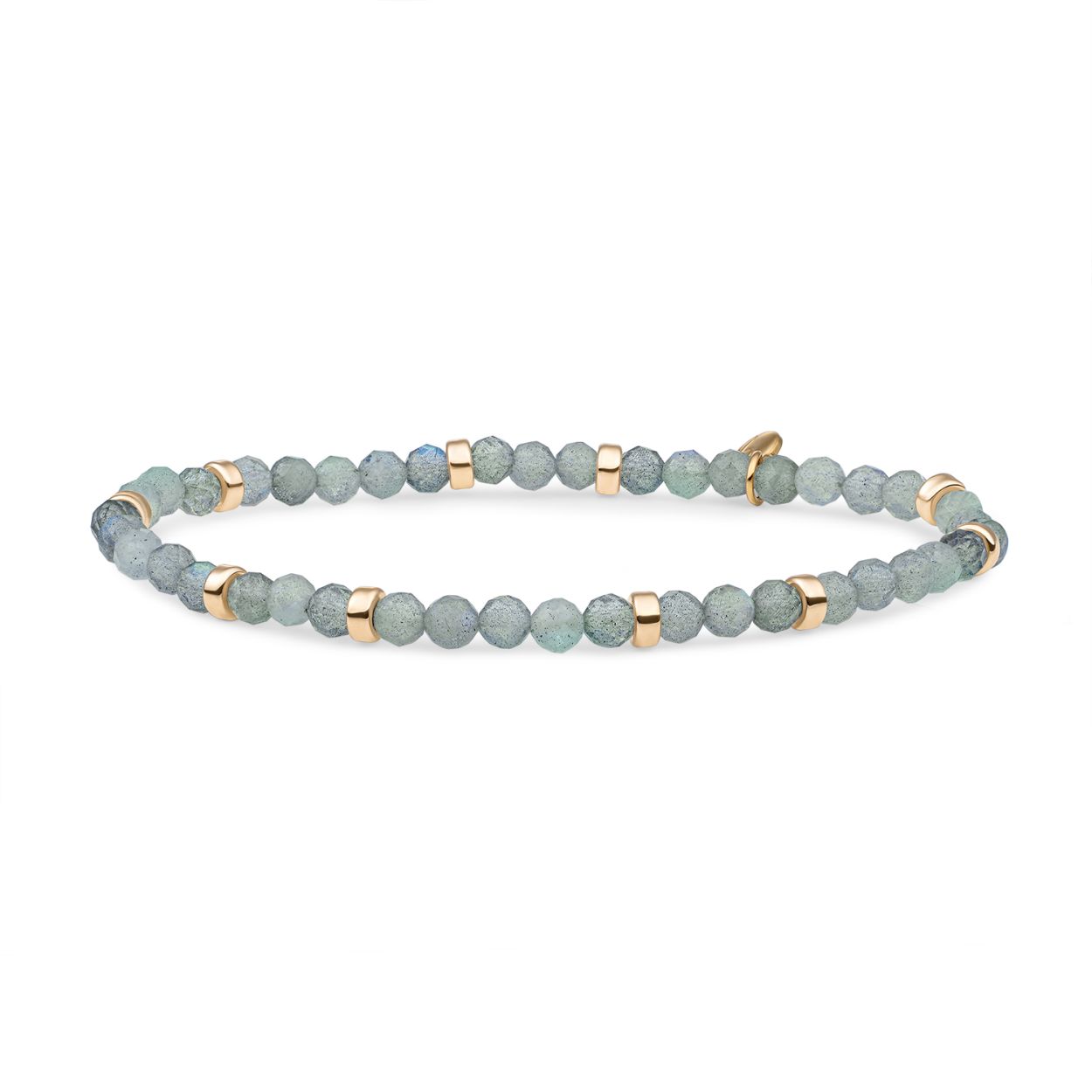 Armband | Labradorite Roundel Interstellar - Goud