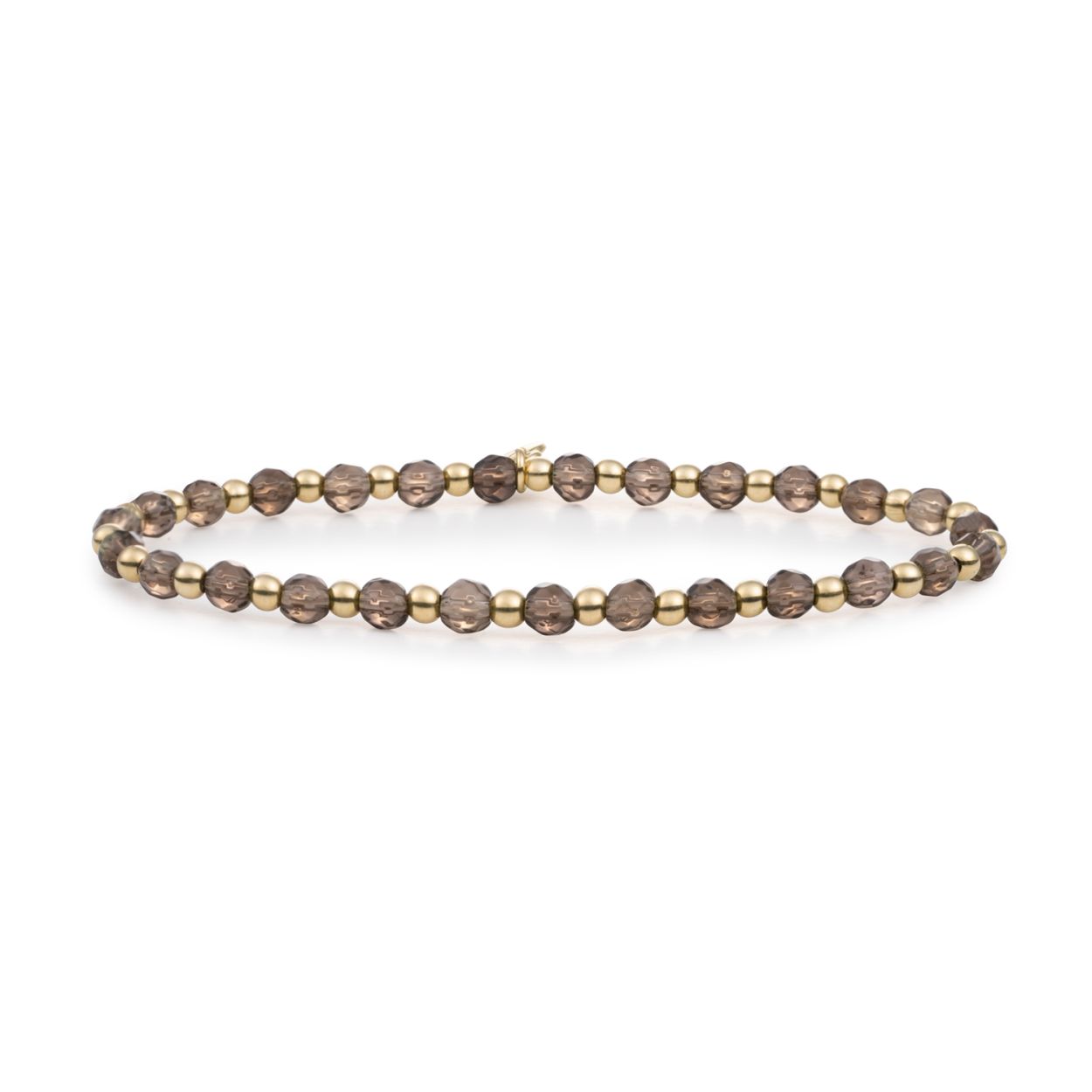 Armband - Smoky Quartz Interstellar - Goud 3mm