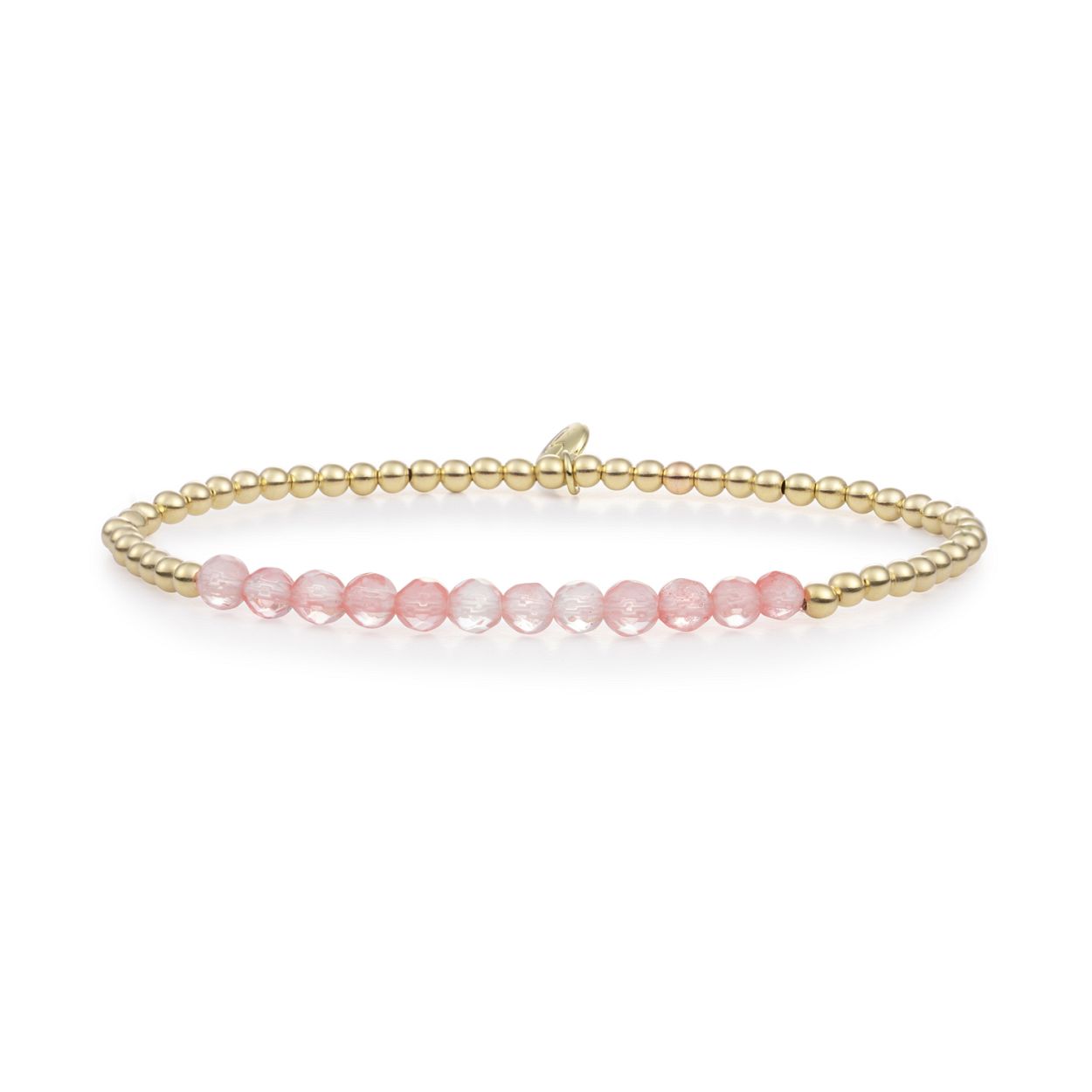 SPARKLING JEWELS ARMBAND GOLD CHERRY QUARTS