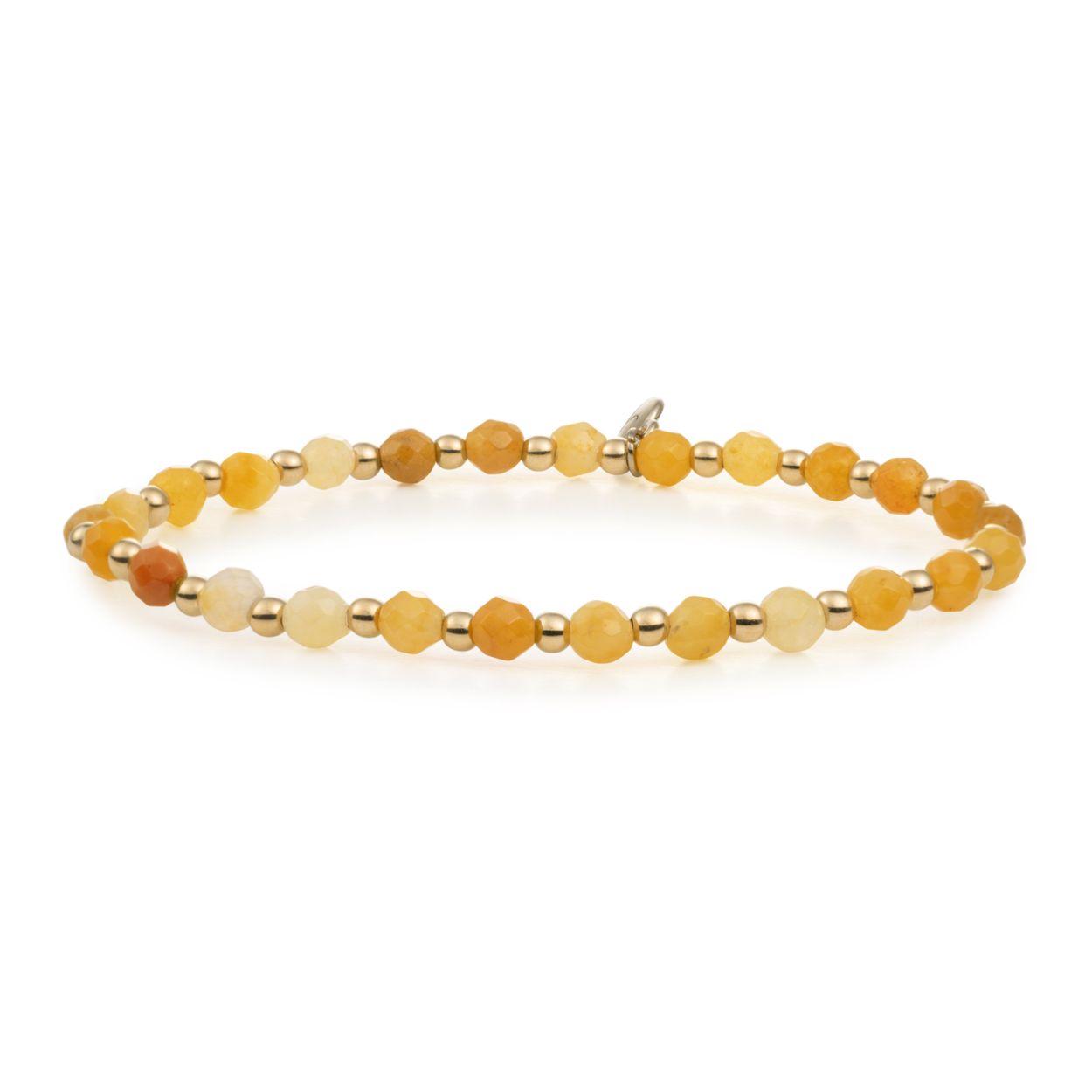 Sparkling Jewels. Yellow Jade Interstellar. Gold. Verguld 3mm