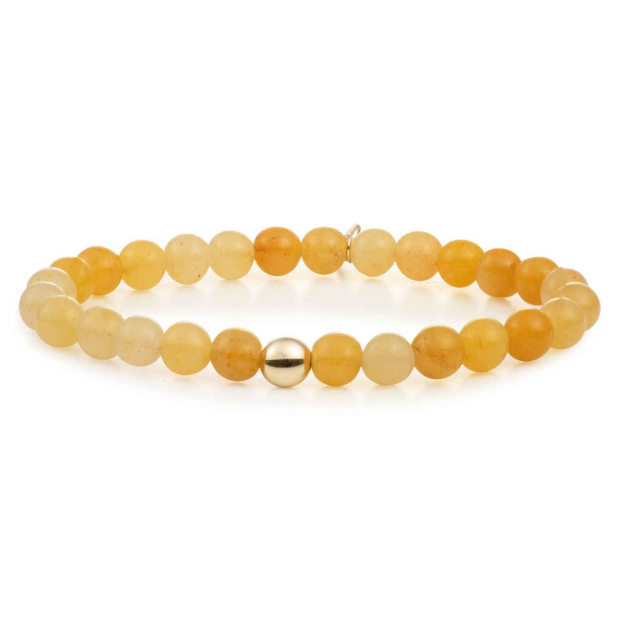 Sparkling Jewels - Armband - Geel Jade 6mm