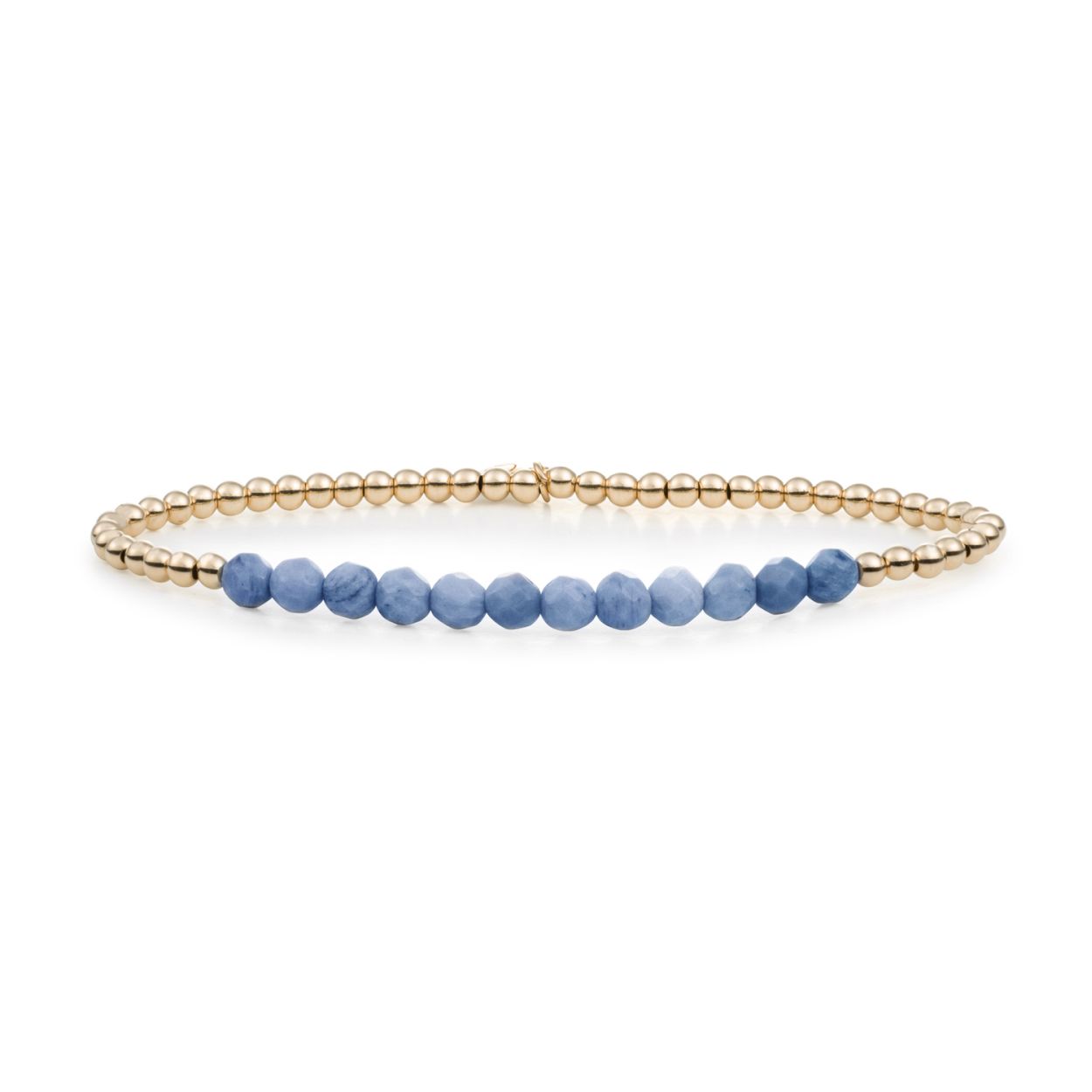 Armband - Blauwe Aventurijn Universum - Goud 3mm