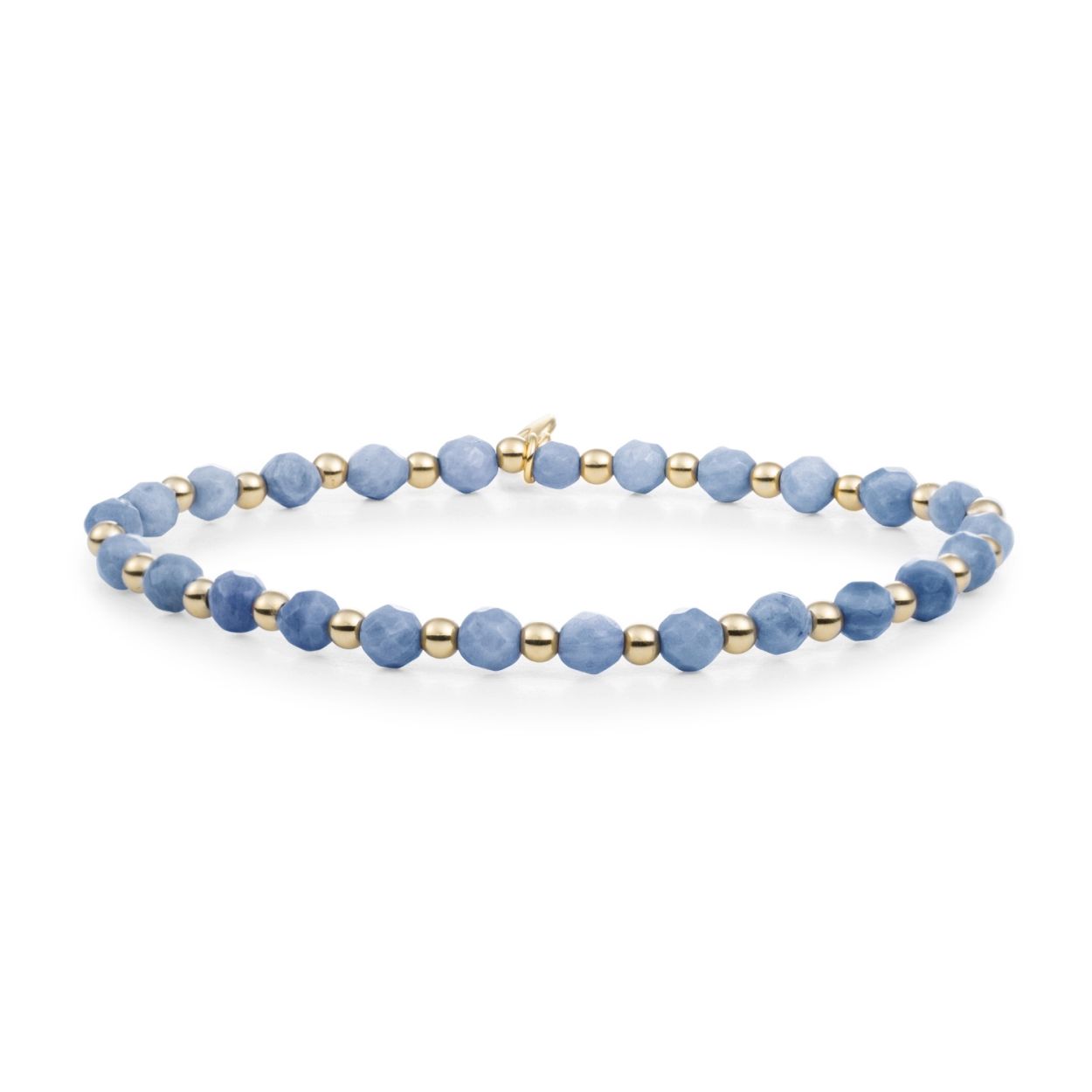 Armband - Blauwe Aventurijn Interstellar - Goud 3mm