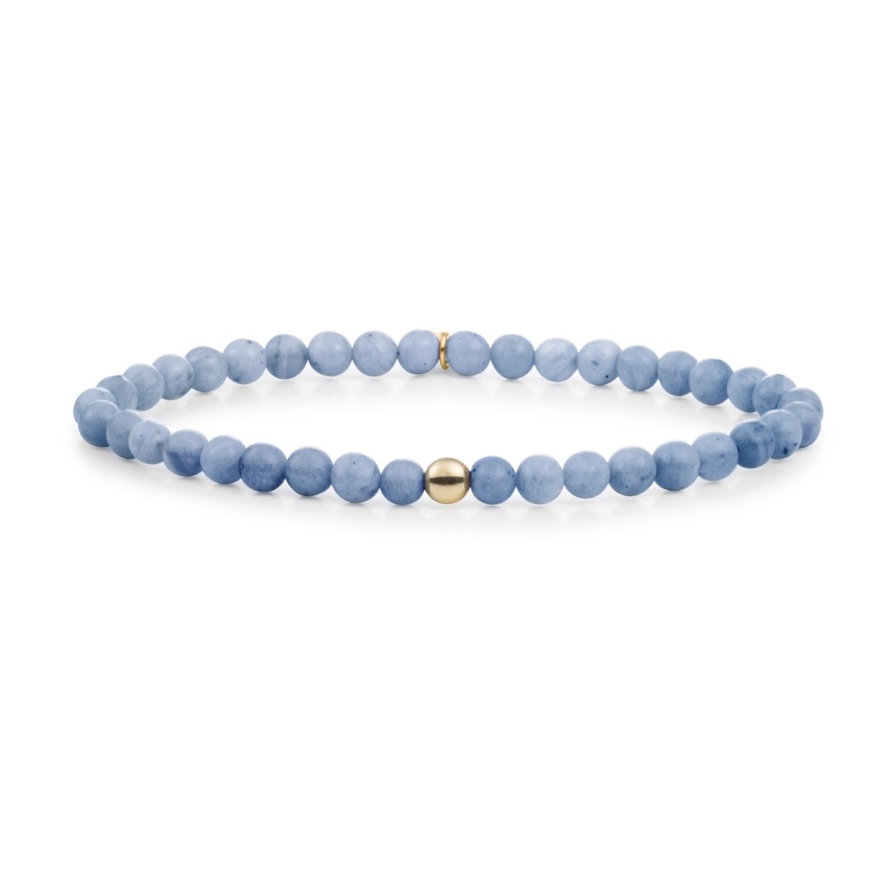 Armband - Blauwe Aventurijn Saturnus small - Goud 4mm. De helder gekleurde Saturn armbanden zijn echte musthaves. Vol elegantie kan je deze Blue Aventurine armband alleen dragen of combineer hem met andere Sparkling Jewels armbanden. Deze eyecatching edelsteen armbanden zijn het perfecte cadeau voor iemand speciaal.
