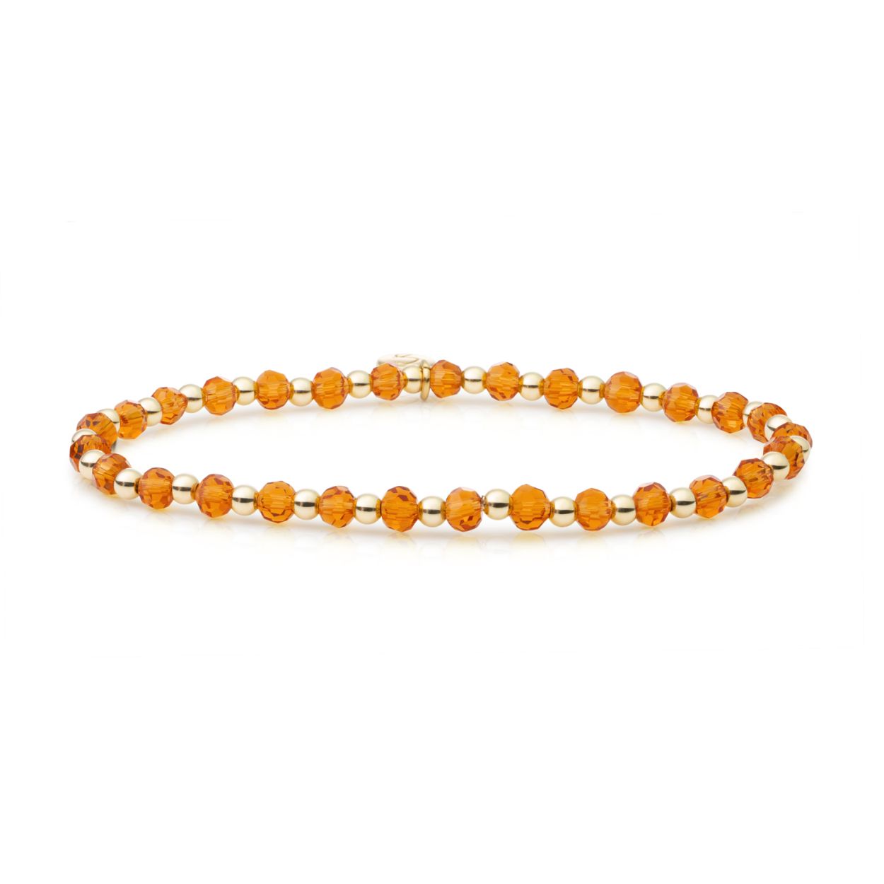 Armband - Citrien Quartz Interstellar - Goud 3mm