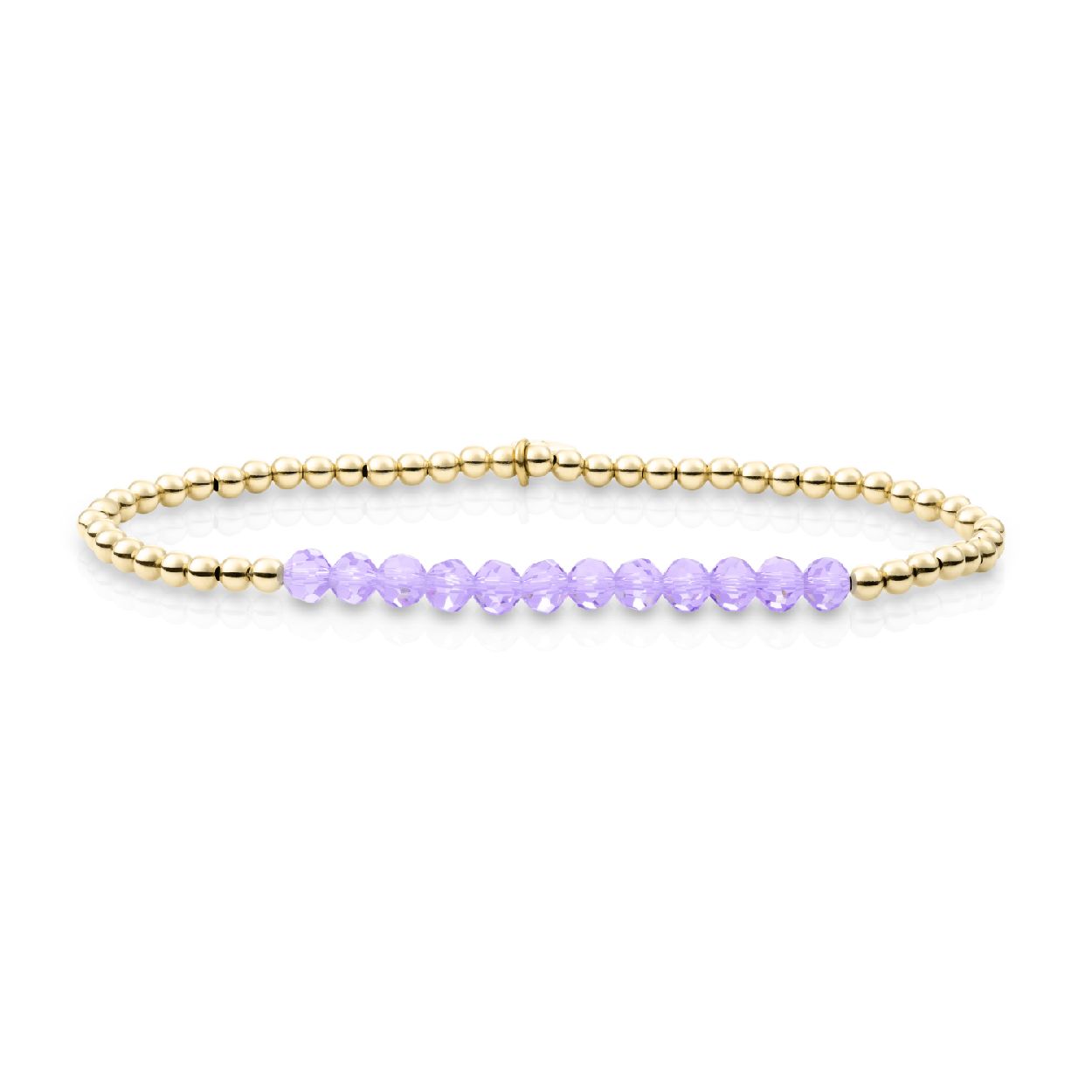 Sparkling Jewels Violet Quartz Universe Gold 3mm