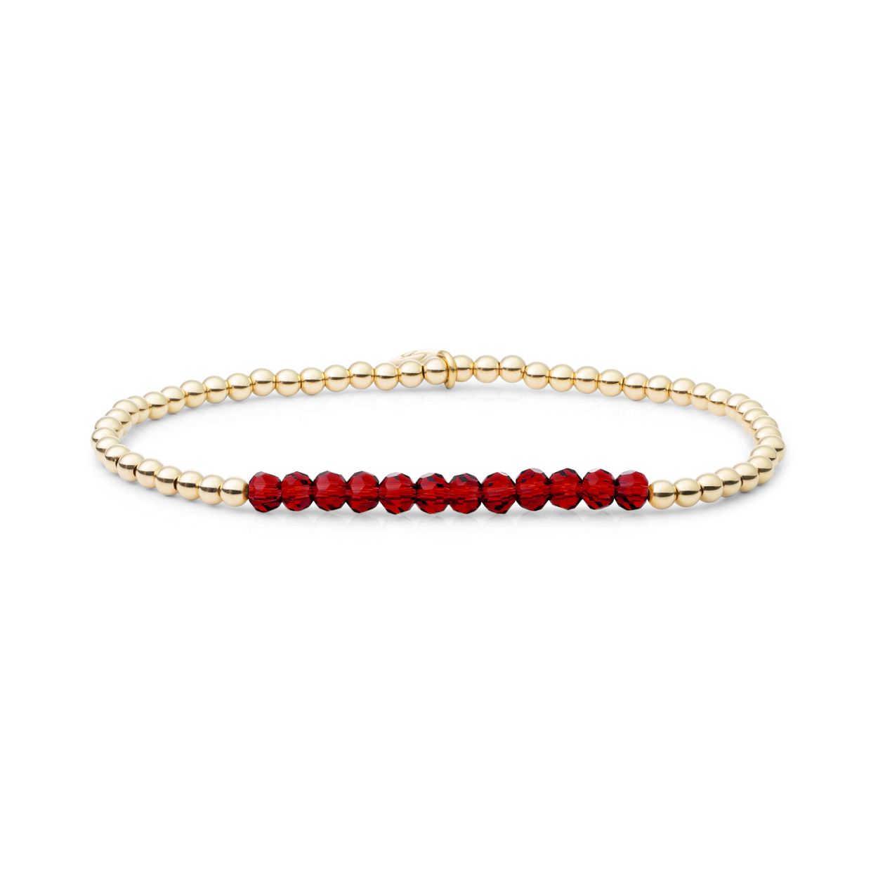 Armband - Ruby Quartz Universe - Goud 3mm