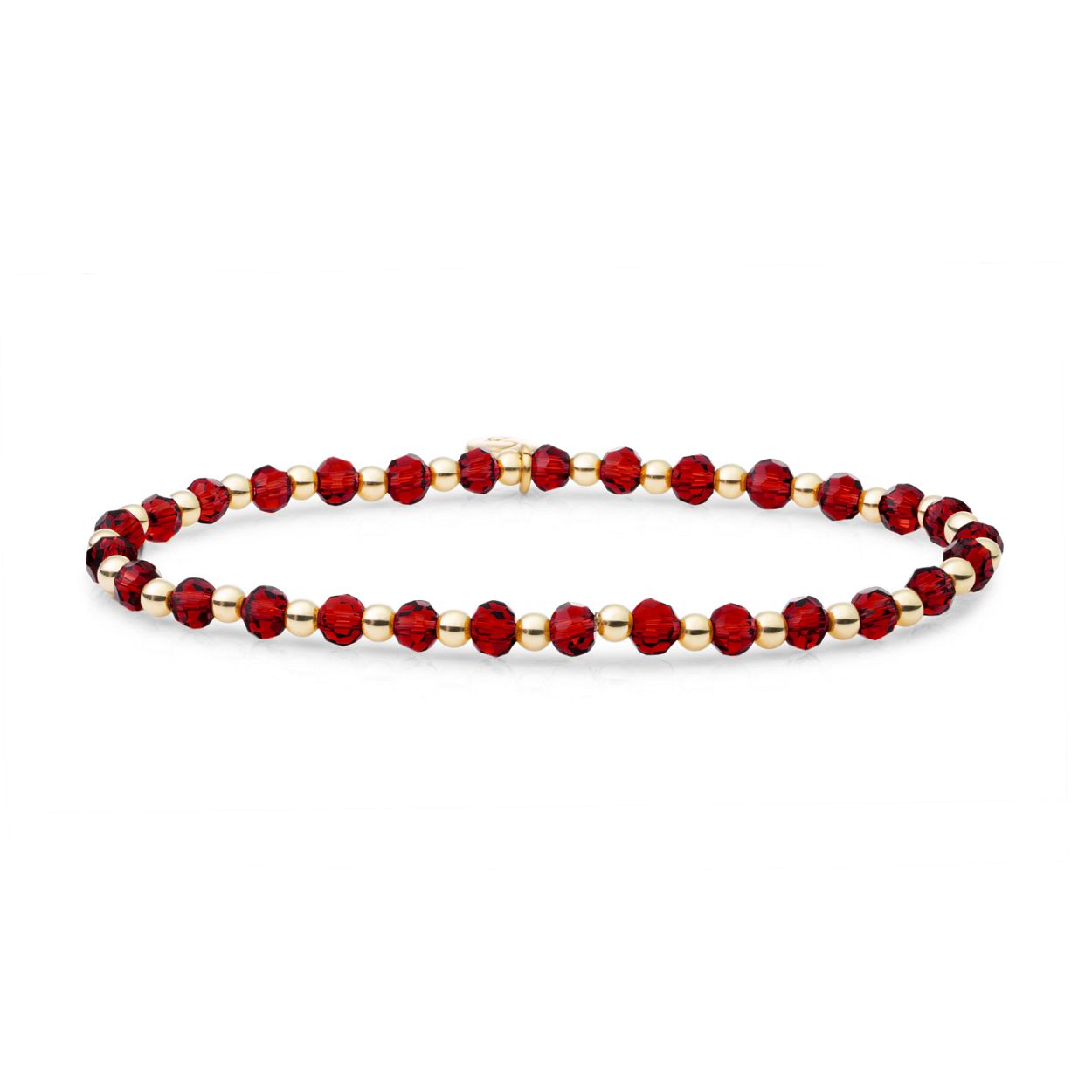 Armband - Ruby Quartz Interstellar - Goud 3mm