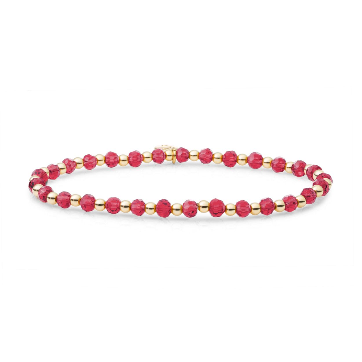 Armband - Fuchsia Quartz Interstellar - Goud 3mm