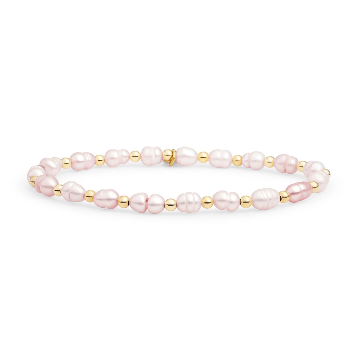 Armband - Lavender Pearl Interstellar - Goud 3mm