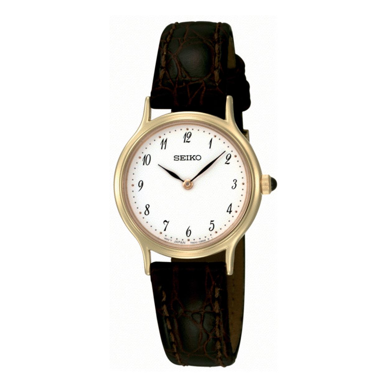 Dit dameshorloge is van het merk Seiko. Het is een analoog horloge gemaakt van leer. De diameter van de kast is 25 mm en de kast is 5 mm dik.
De verdere specificaties van het horloge zijn als volgt:
Glassoort: hardlex mineraal glas
Bandbreedte: 13
Kastmateriaal: staal
Waterdichtheid: 3 ATM
Techniek: quartz