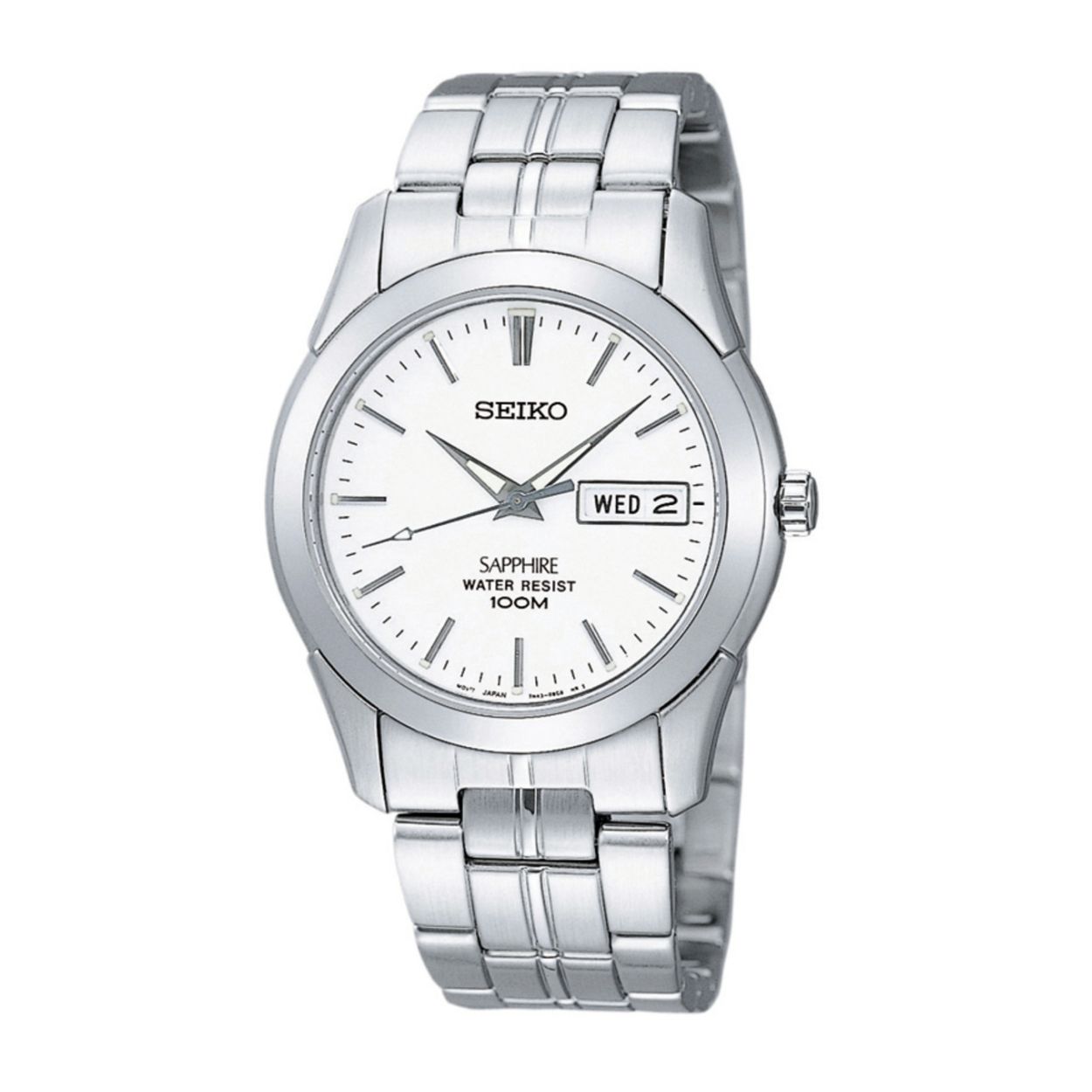 Dit herenhorloge is van het merk Seiko. Het is een analoog horloge gemaakt van staal. De diameter van de kast is 37 mm en de kast is 8.5 mm dik.
De verdere specificaties van het horloge zijn als volgt:
Glassoort: saffier glas
Bandbreedte: 20
Kastmateriaal: staal
Waterdichtheid: 10 ATM
Techniek: quartz