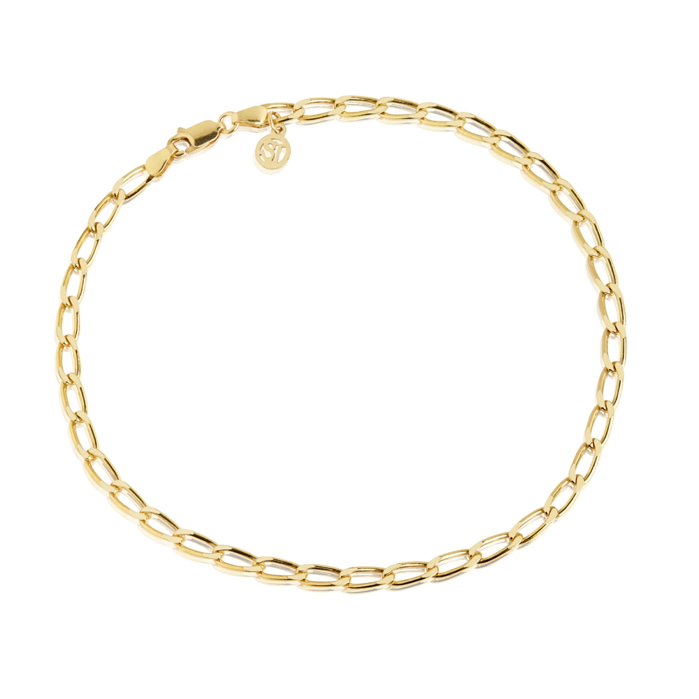 Dit is een enkelbandje van het merk Sif Jakobs gemaakt voor dames.
De specificaties zijn als volgt:
Sieraadlengte in cm: 26
Gewicht: 5 gram