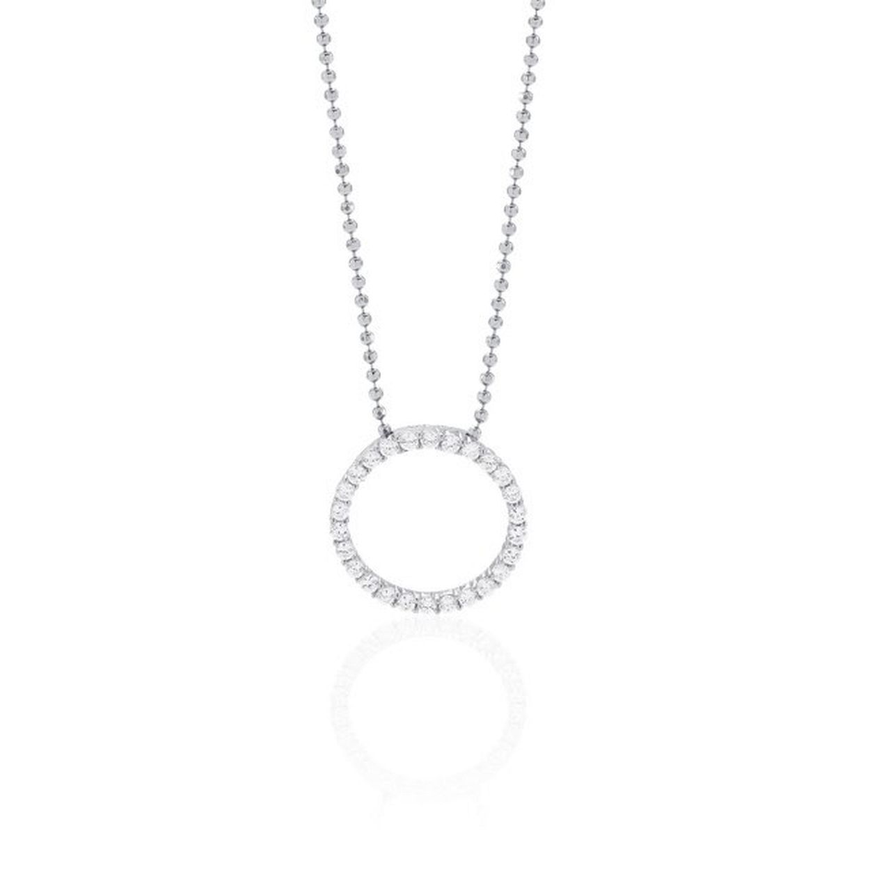Deze hanger is van het merk Sif Jakobs. De kleur van het sieraad is zilver. Dit sieraad bevat de edelsteen: zirconia. De kleur van deze edelsteen is: wit.