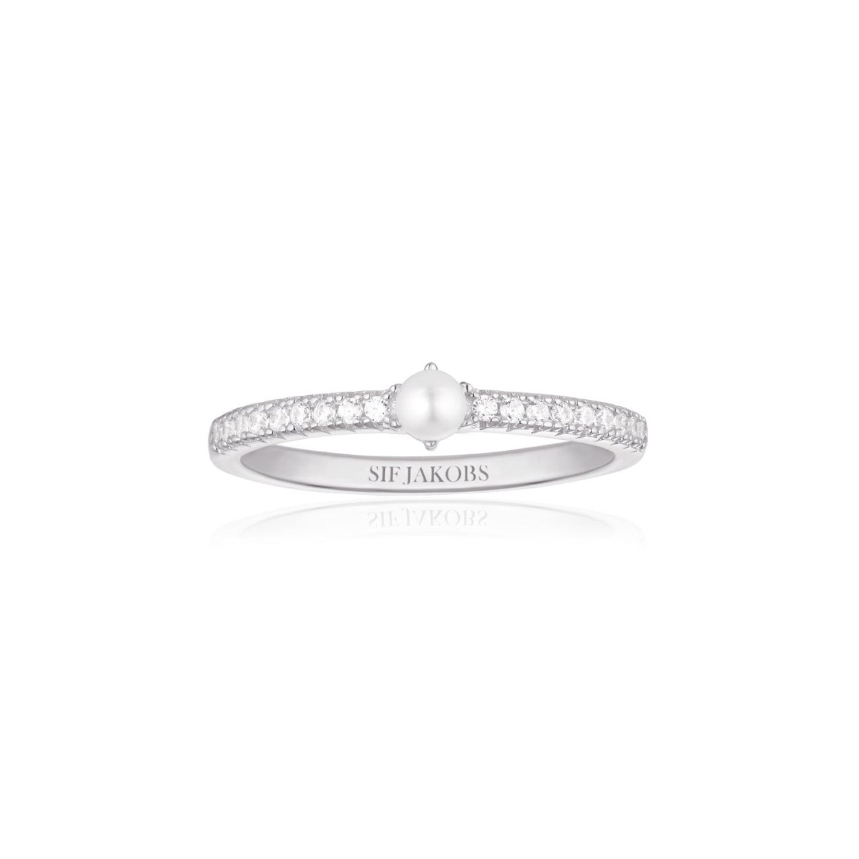 Zilveren ring zirkonia's 