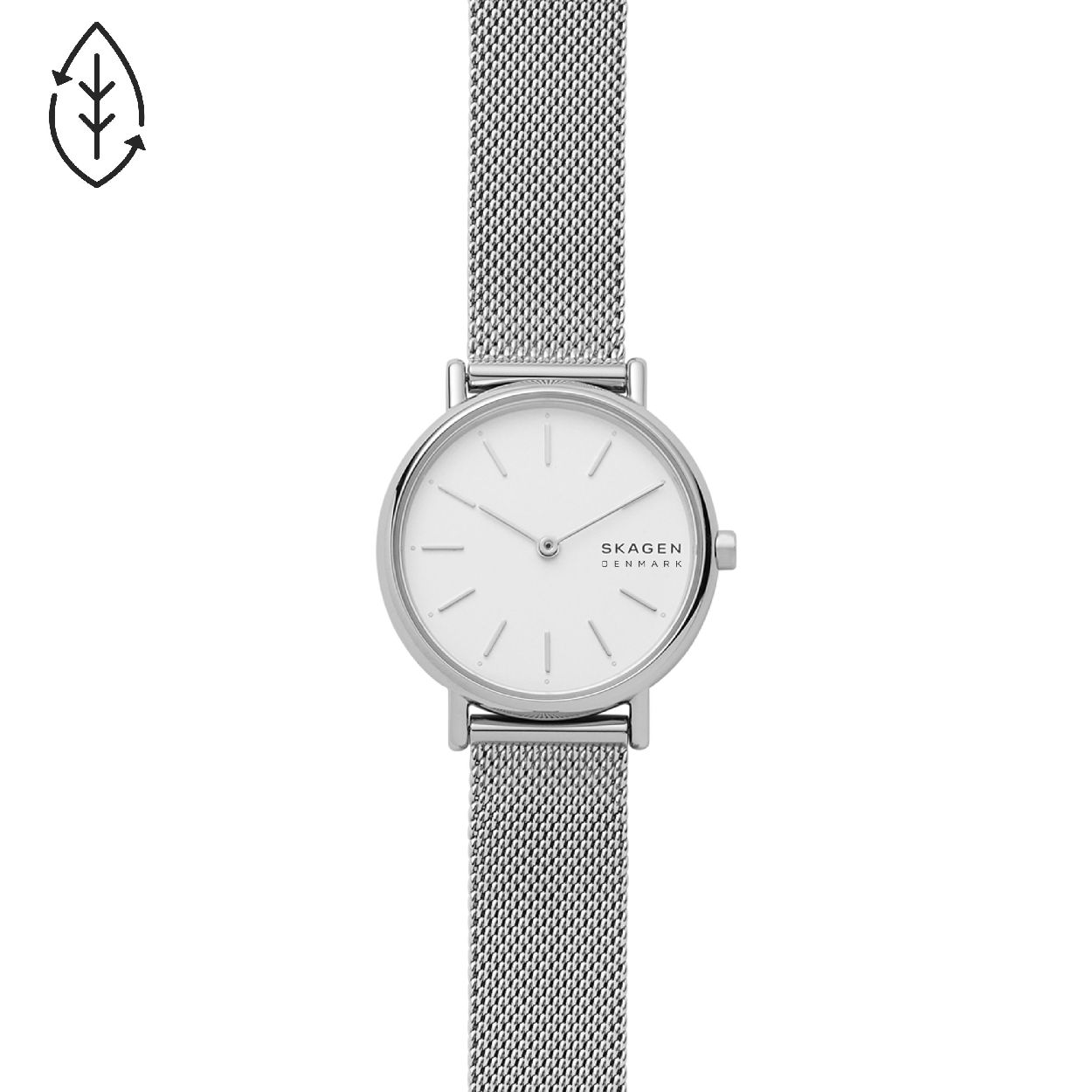 Skagen dames pols horloge staal met stalen band uit de collectie Signatur Lille.