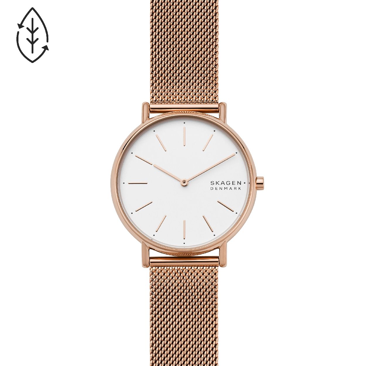 Dit dameshorloge is van het merk Skagen. Het is een  horloge met een band gemaakt van edelstaal. De diameter van de kast is 38 mm.
De verdere specificaties van het horloge zijn als volgt:
Bandbreedte (mm): 18
Kastmateriaal: edelstaal
Techniek: quartz
